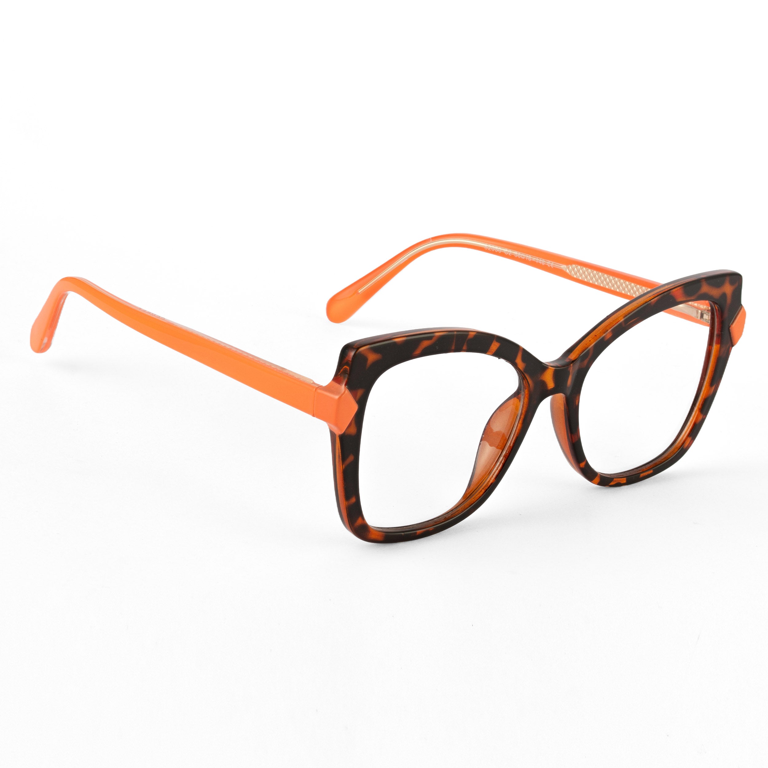 PERKEY Full Rim Cat Eye-Oversized Blue Light Blocking Spectacles Frames Women - OPTL005-C3