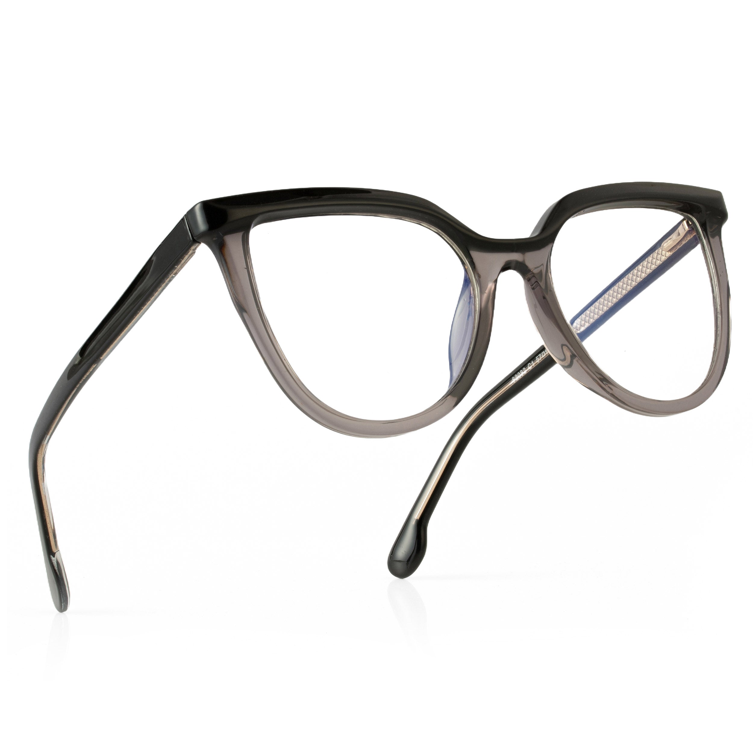 PERKEY Full Rim Oversized-Cat Eye Spectacles Frames Women - OPTL006-C1