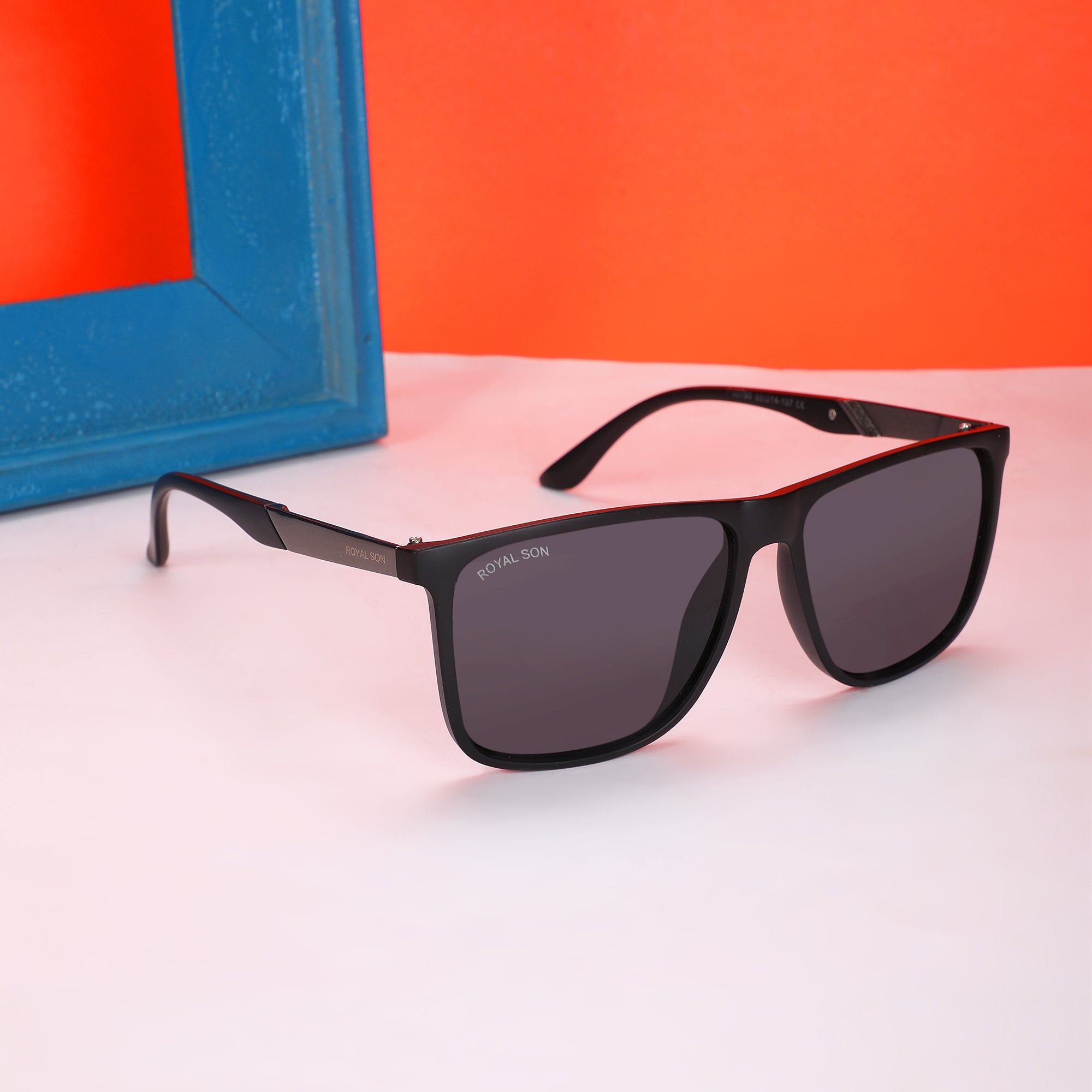 Royal Son Polarized Lightweight  Black Sunglasses For Men Women - CHI00122-C1