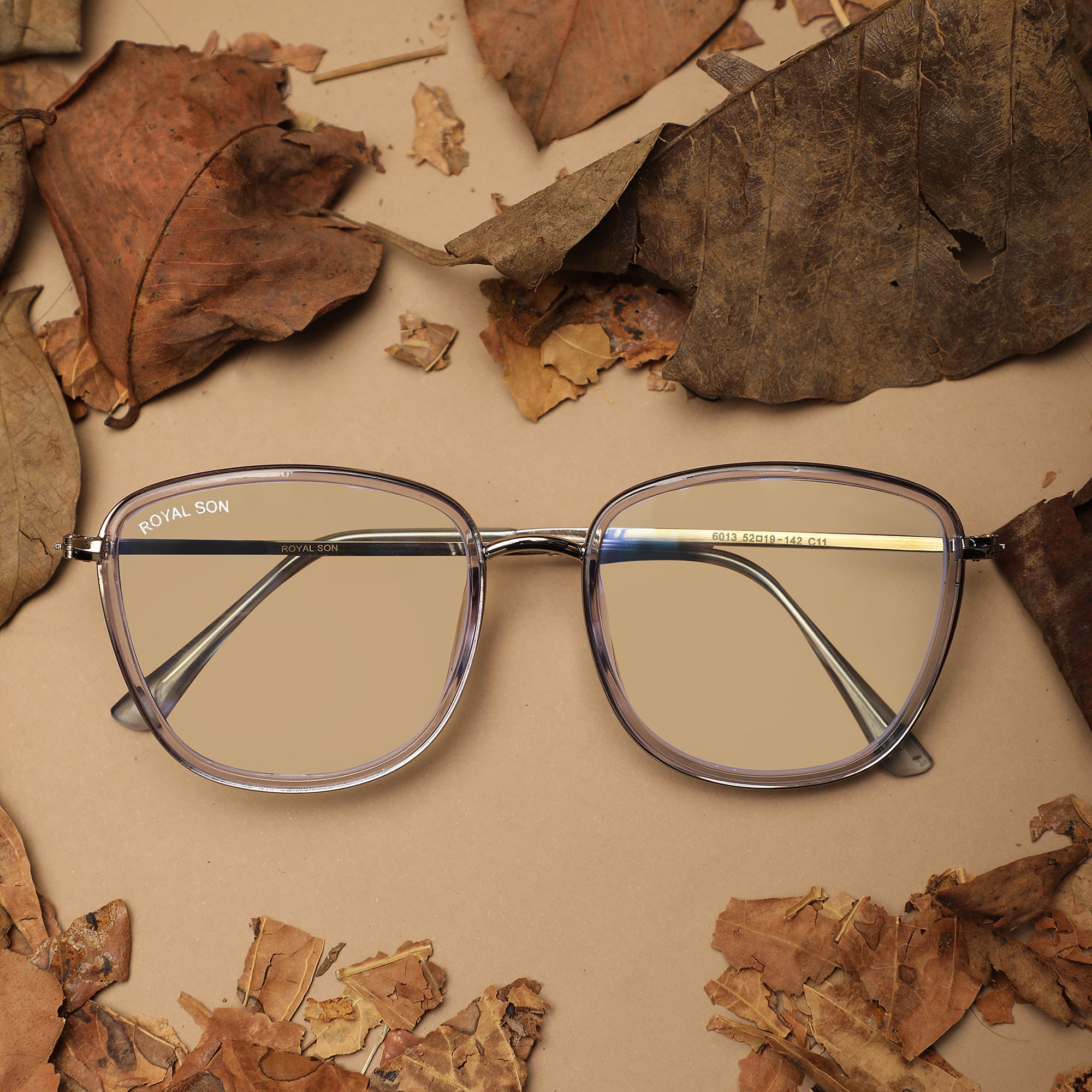 Royal Son Square Blue Ray Cut Men Women Eye Glasses - SF0015-C2