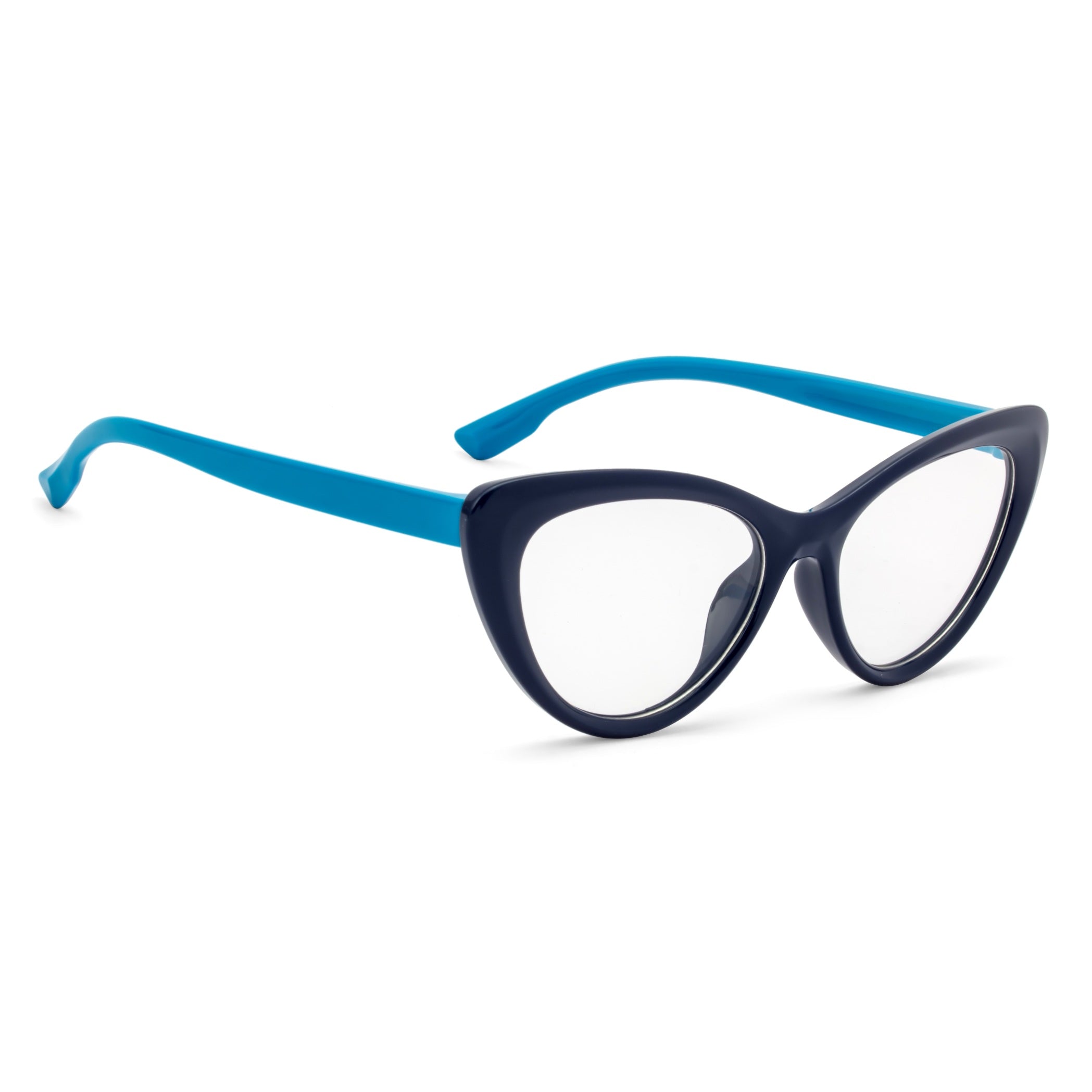 Royal Son Cat Eye Black Spectacles Frames For Kids - SFKID0055-C4