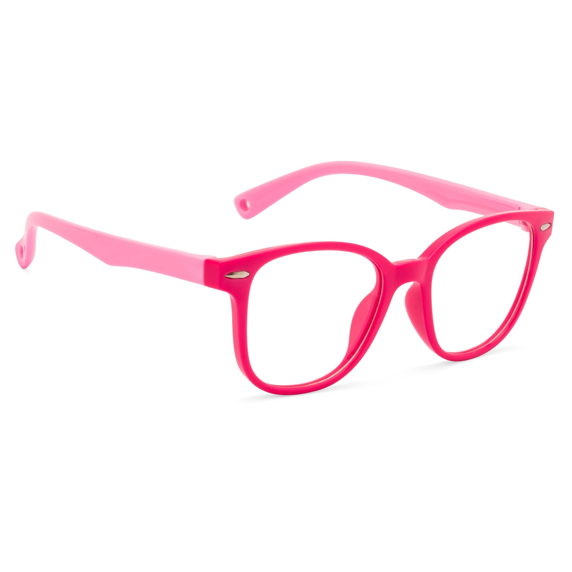 Royal Son Retro Square Black White Spectacles Frames For Kids - SFKID0056-C5