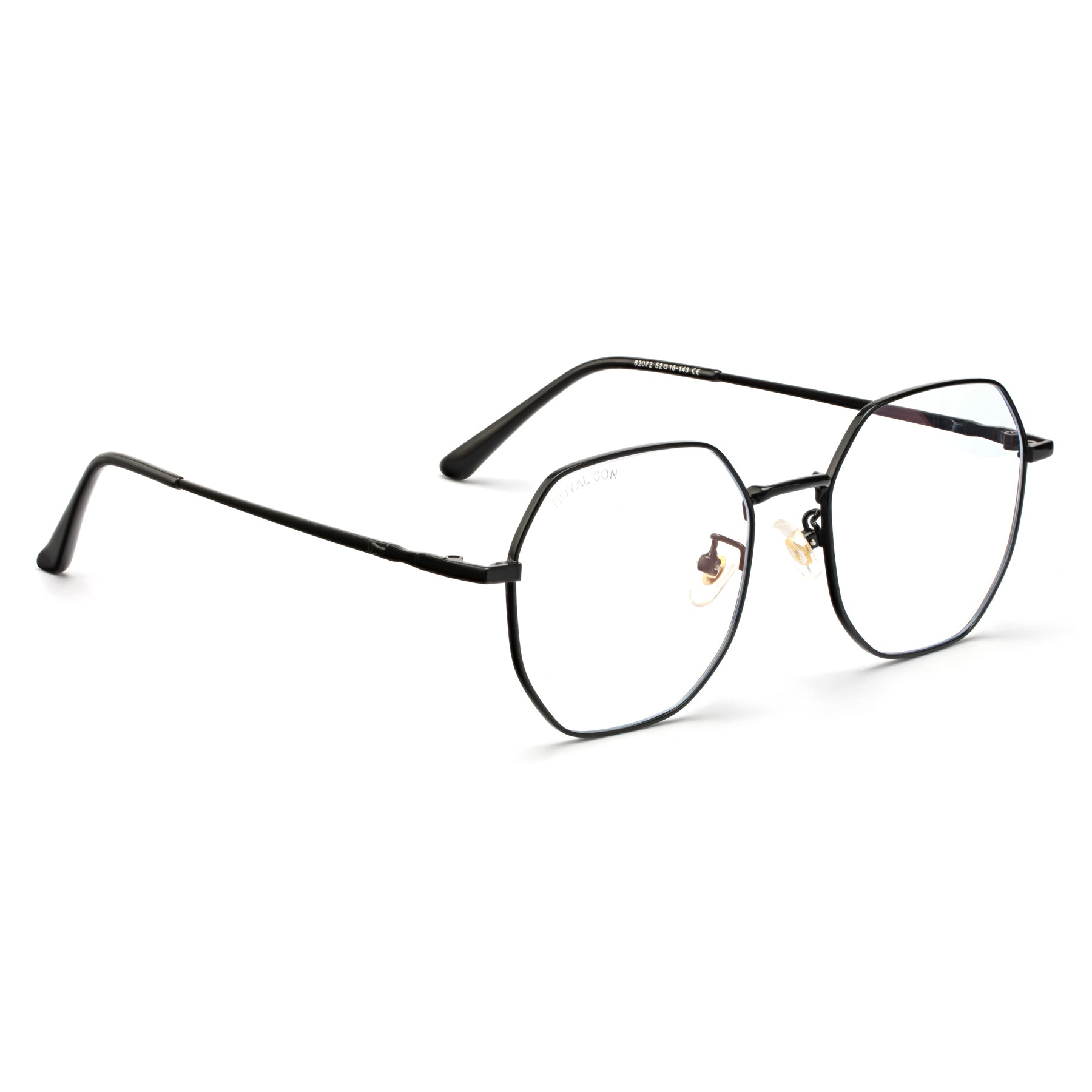 Royal Son Hexagonal Blue Ray Cut Men Women Eye Glasses - SF0019-C1