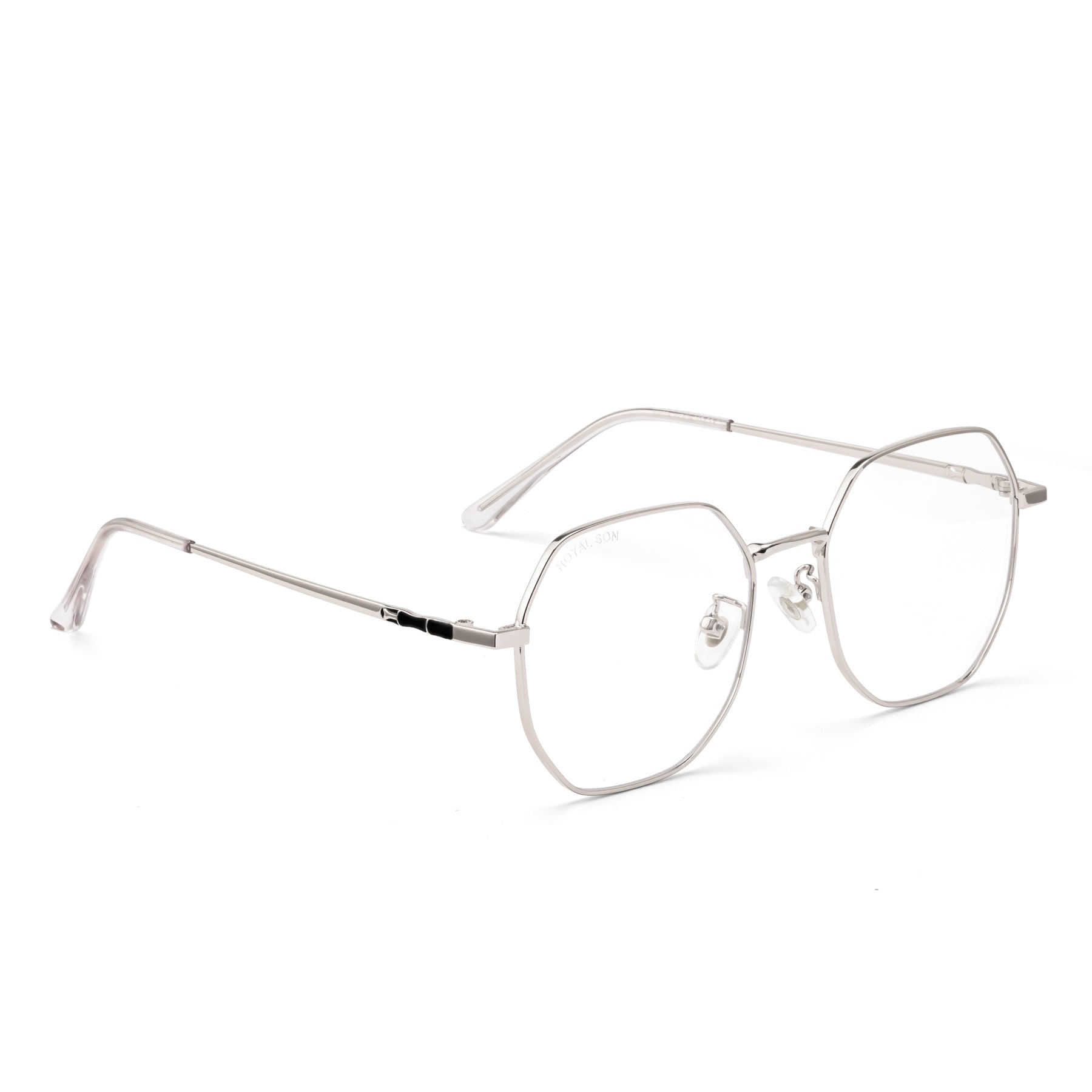 Royal Son Hexagonal Blue Ray Cut Men Women Eye Glasses - SF0019-C3