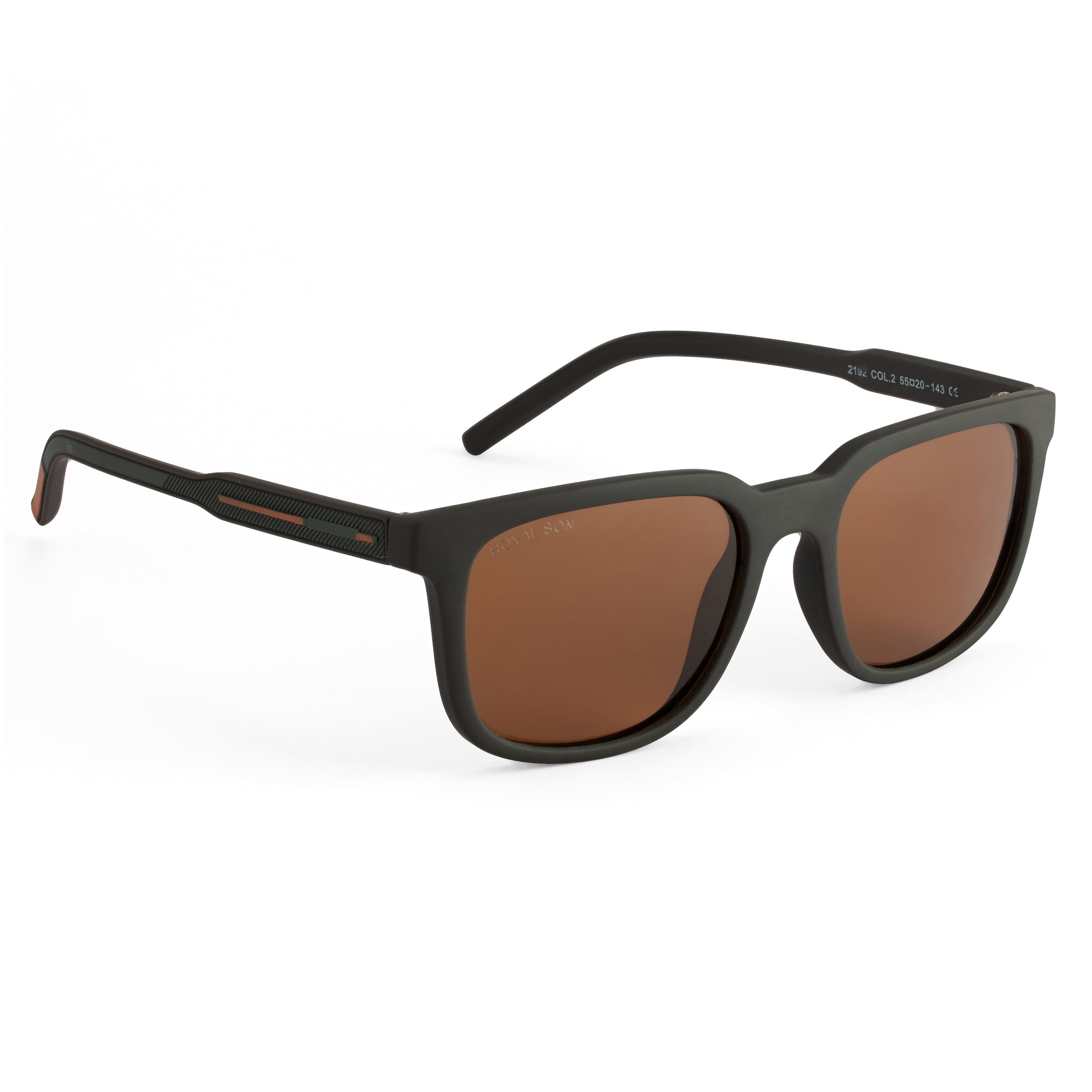Royal Son Brown Polarized Sunglasses Men - CHI00152-C3