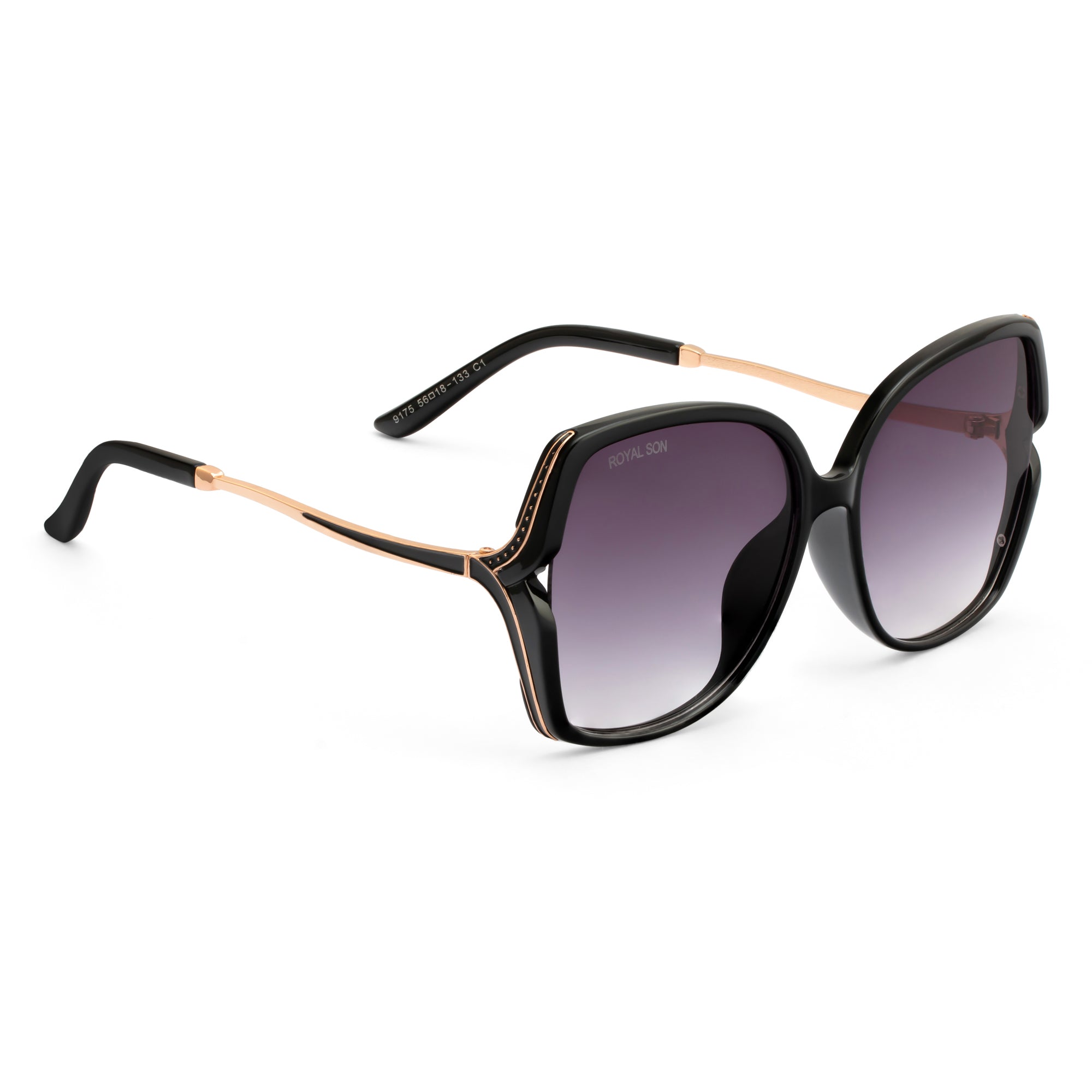 Royal Son Oversized Butterfly UV Protected Women Sunglasses - CHIWM00113-C1