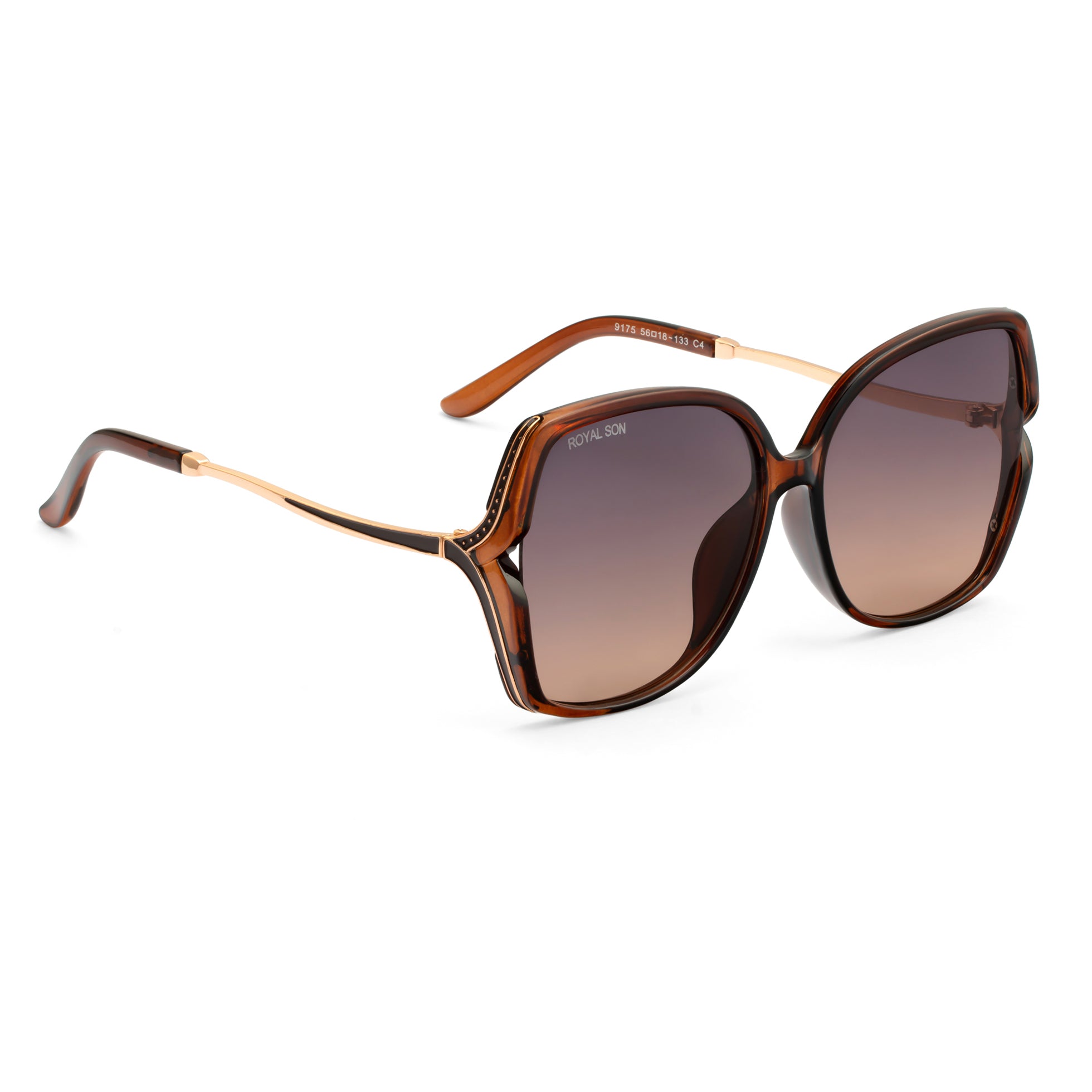 Royal Son Oversized Butterfly UV Protected Women Sunglasses - CHIWM00113-C3