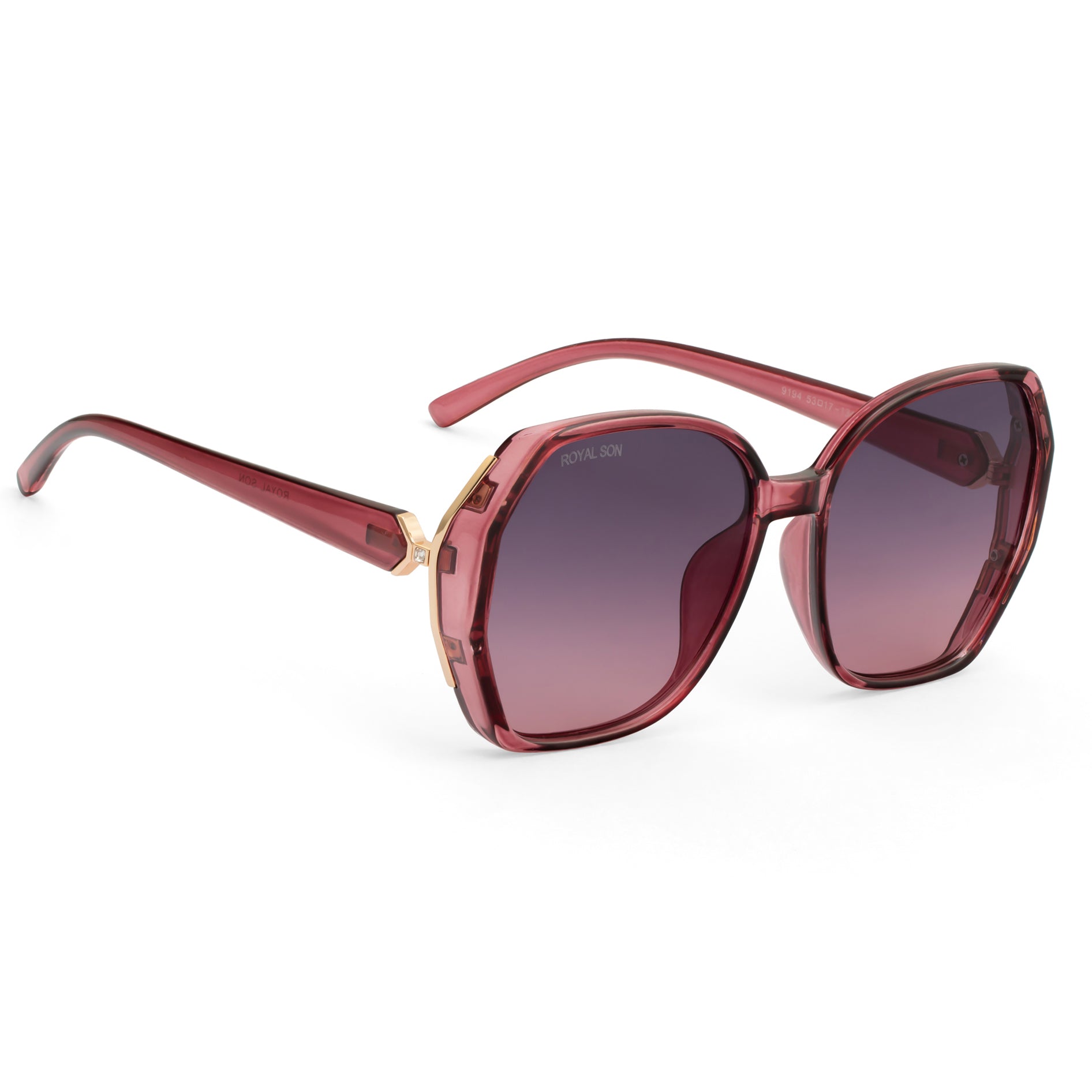 Royal Son Oversized Butterfly UV Protected Women Sunglasses - CHIWM00114-C4