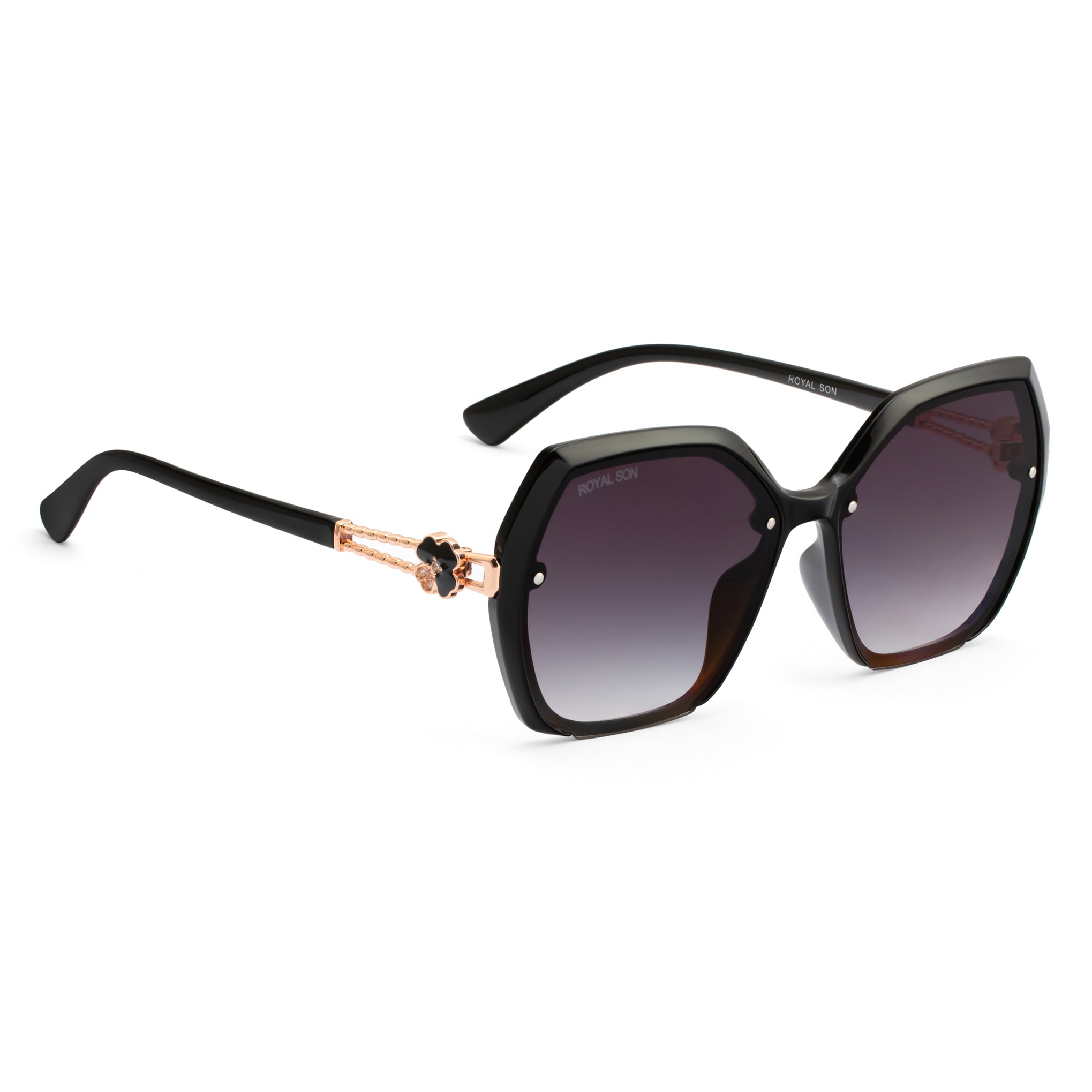 Royal Son Oversized Butterfly UV Protected Women Sunglasses - CHIWM00115-C1