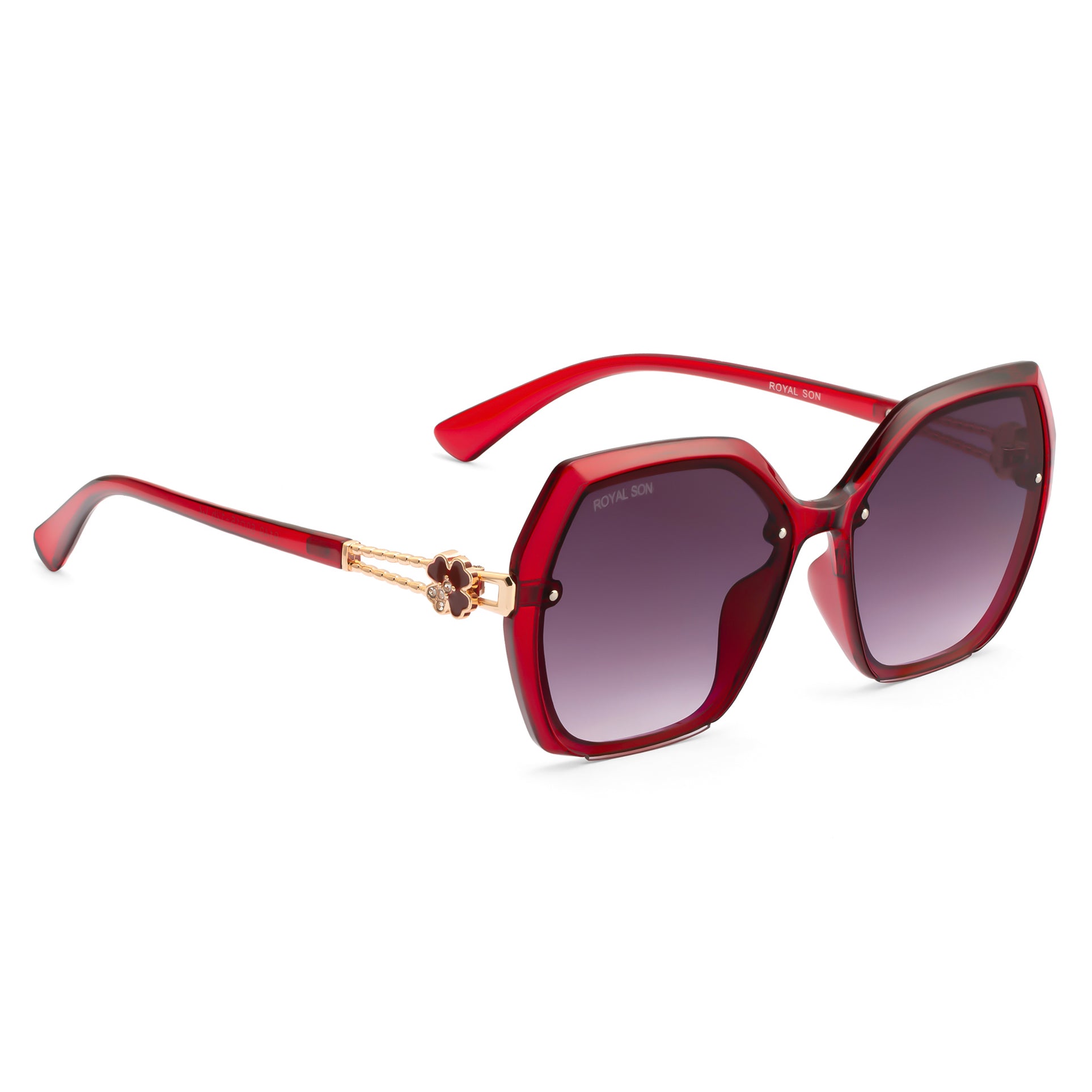 Royal Son Oversized Butterfly UV Protected Women Sunglasses - CHIWM00115-C6