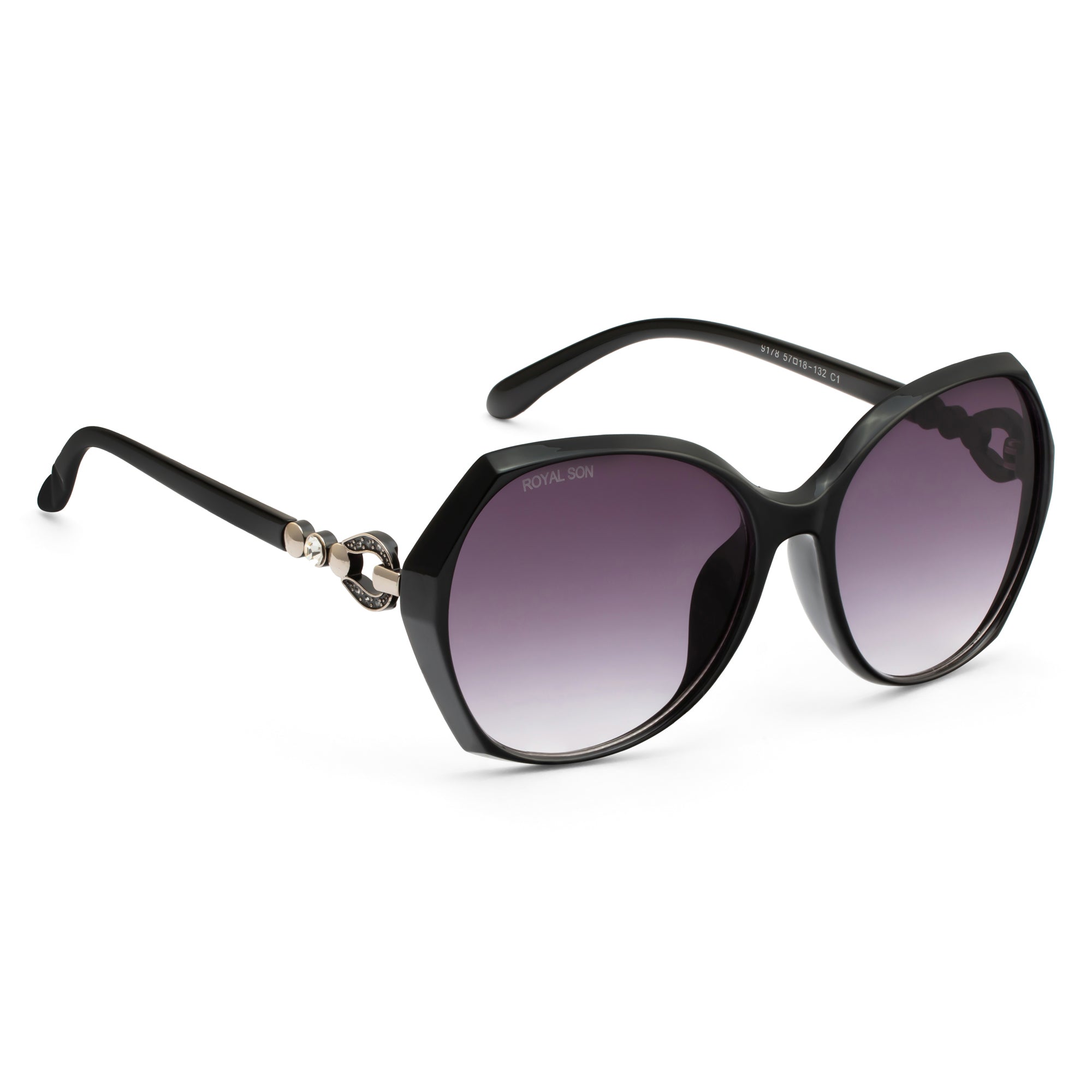 Royal Son Oversized Butterfly UV Protected Women Sunglasses - CHIWM00116-C1