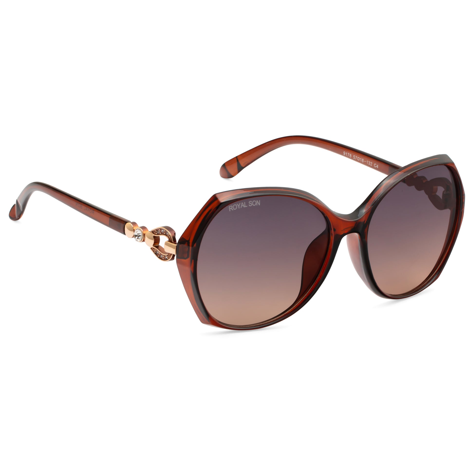 Royal Son Oversized Butterfly UV Protected Women Sunglasses - CHIWM00116-C2