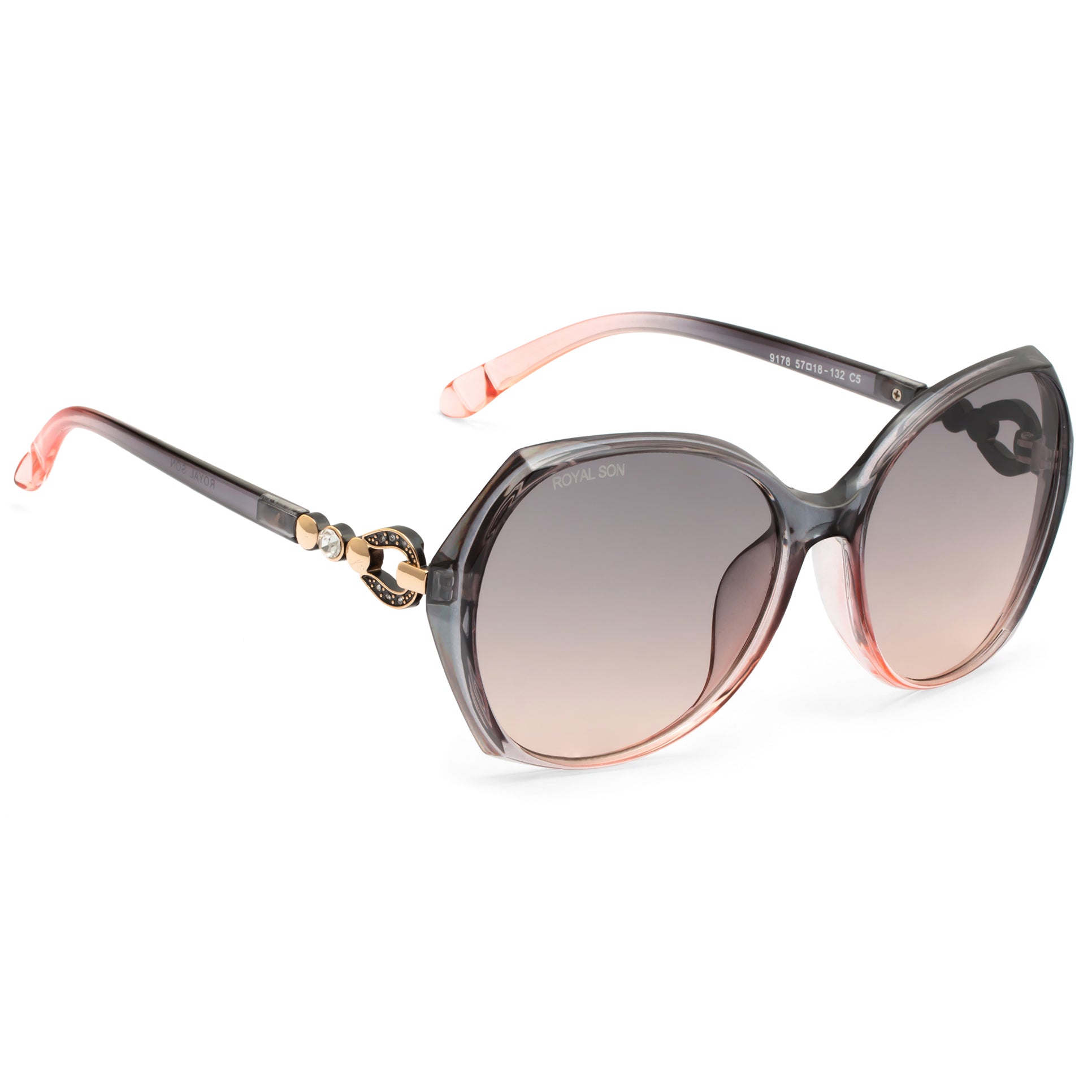 Royal Son Oversized Butterfly UV Protected Women Sunglasses - CHIWM00116-C3
