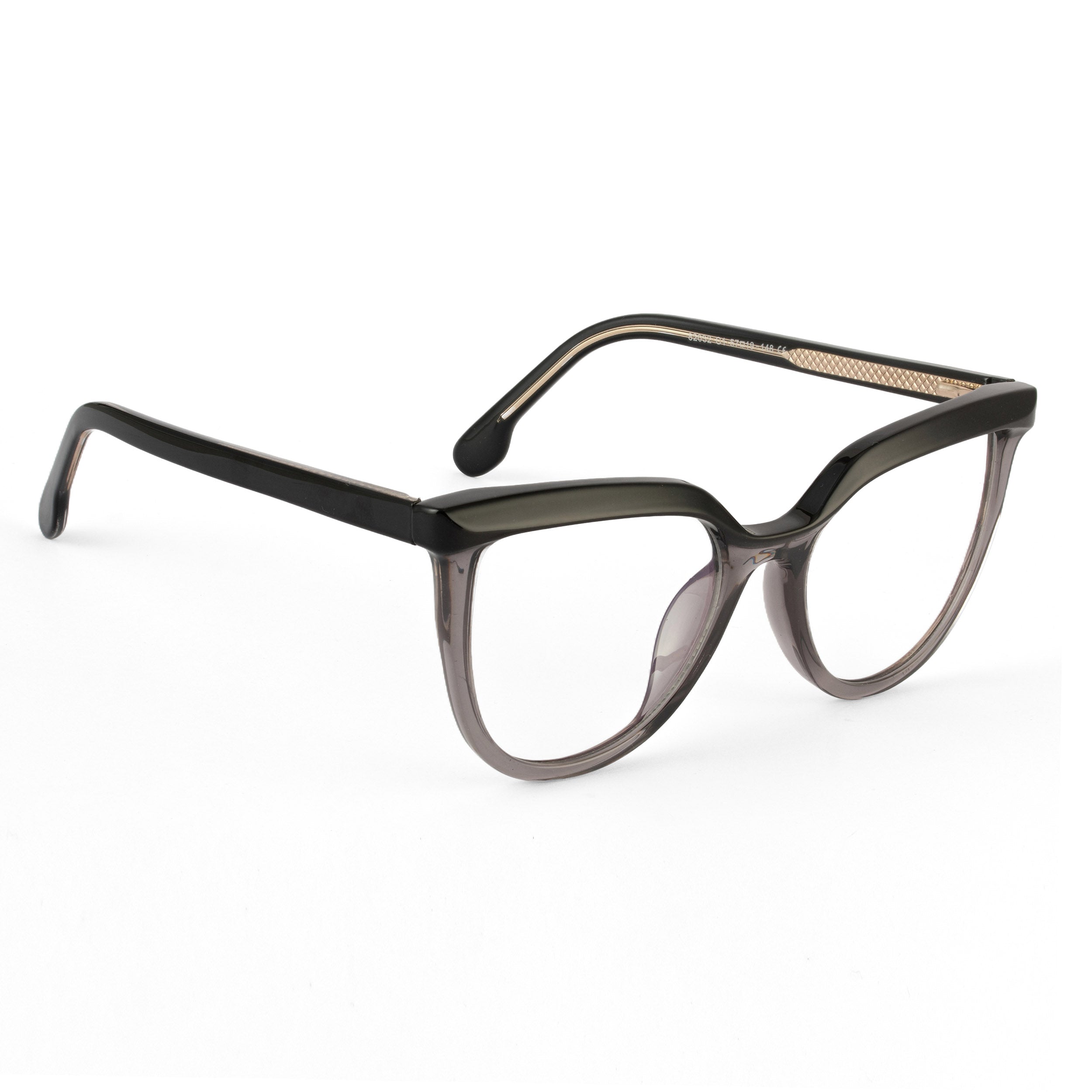PERKEY Full Rim Oversized-Cat Eye Spectacles Frames Women - OPTL006-C1