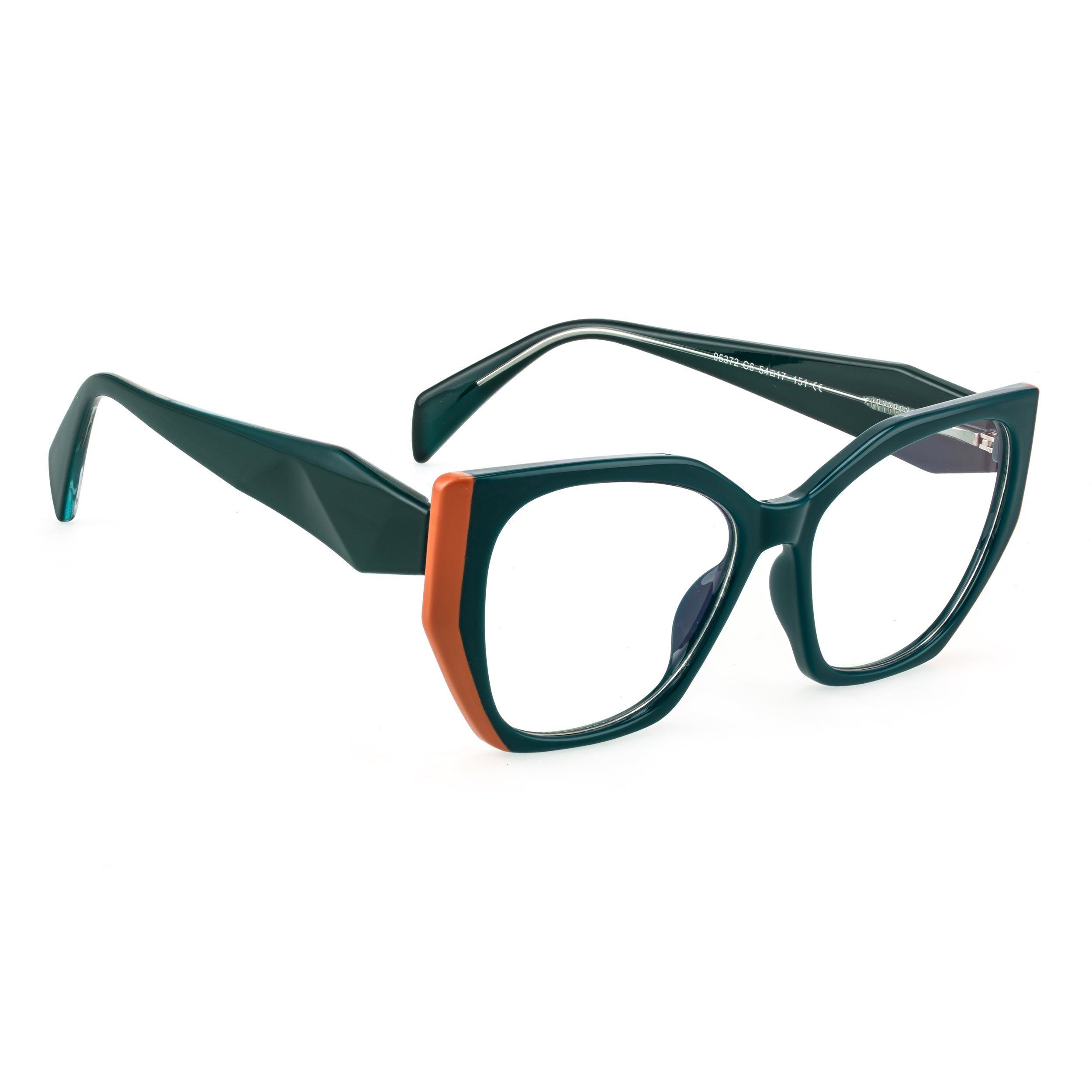 PERKEY Full Rim Cat Eye-Oversized Computer Glasses Men Women - OPTL0012-C4