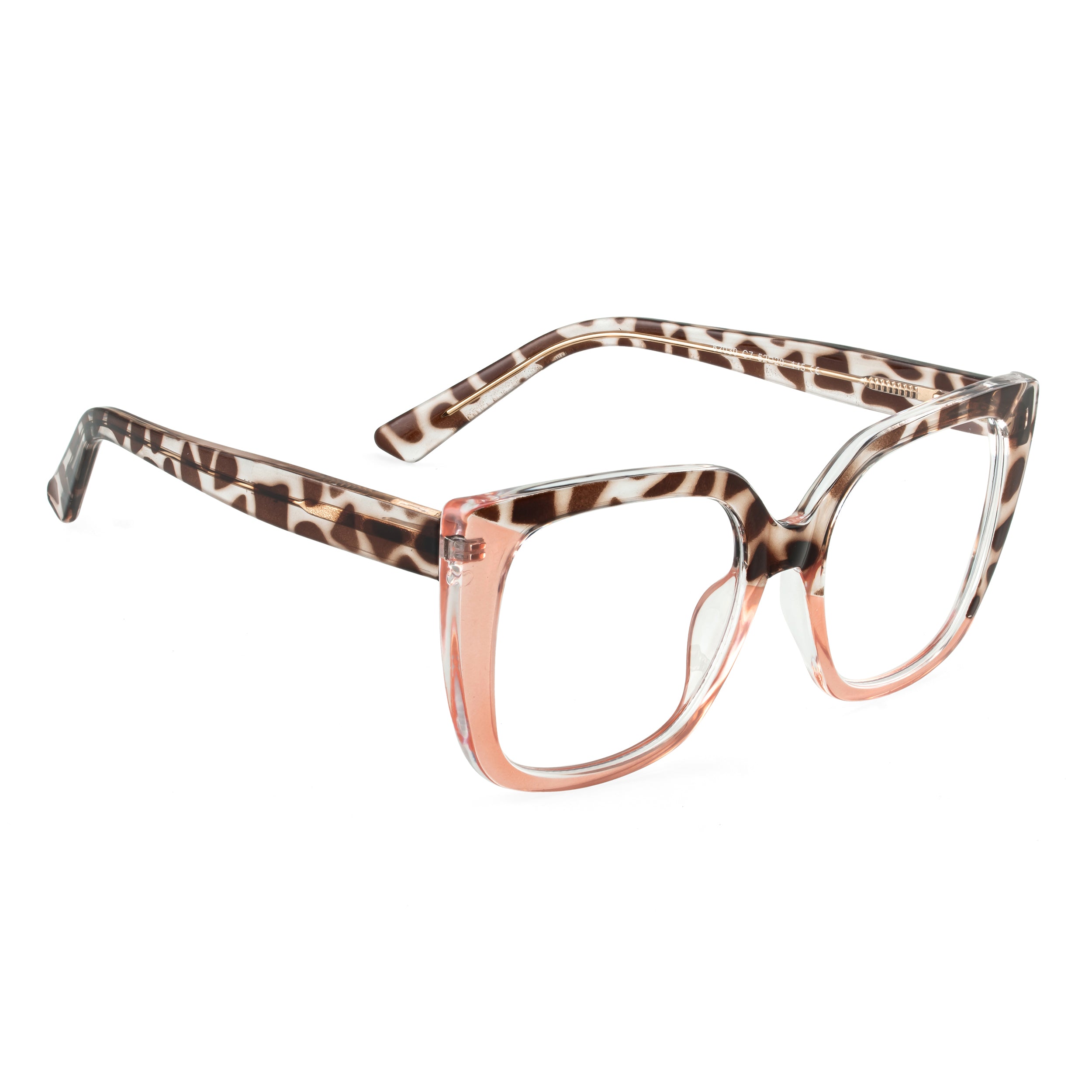 PERKEY Full Rim Square-Oversized Transparent Computer Glasses Men Women - OPTL002-C2