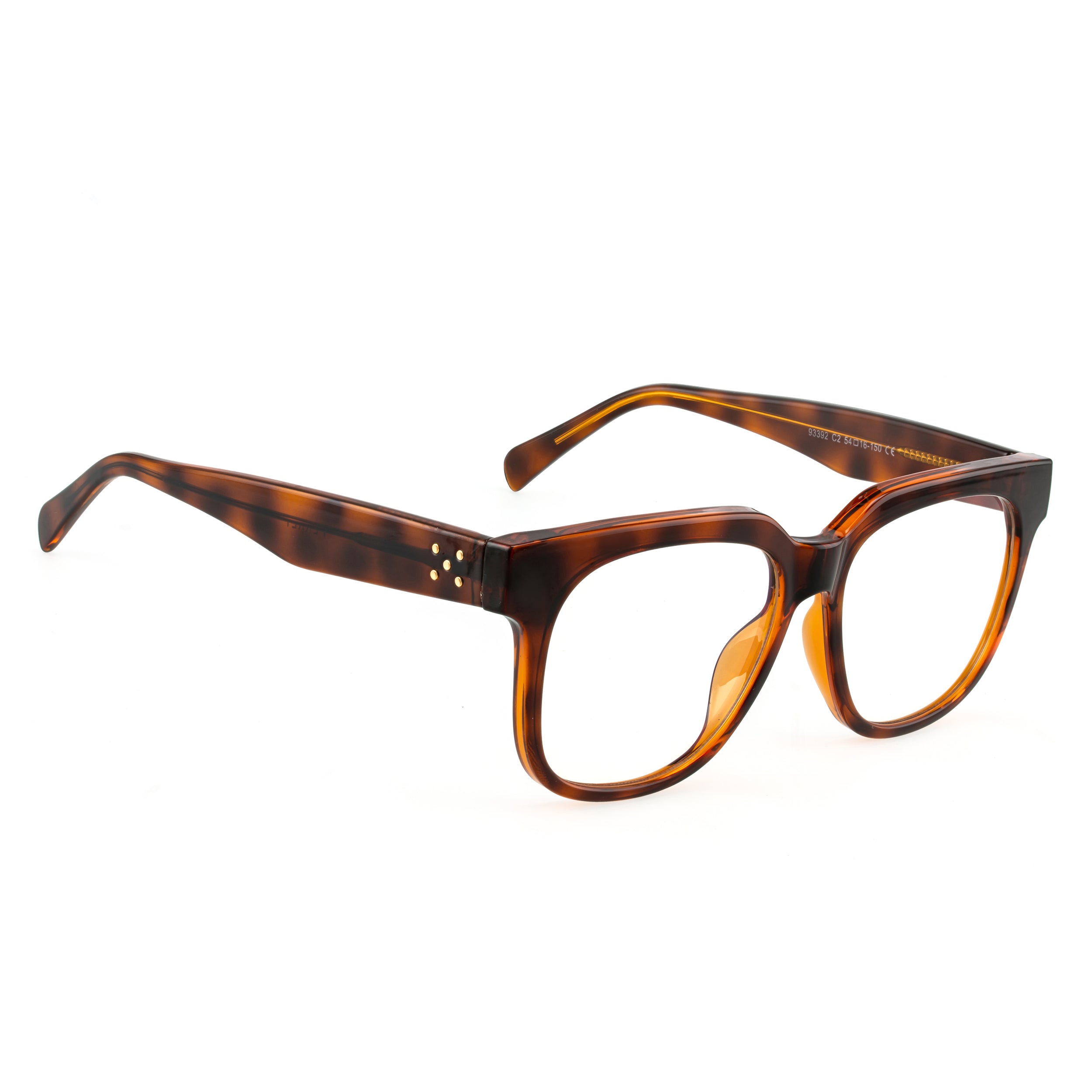 PERKEY Full Rim Square-Oversized Transparent Computer Glasses Men Women - OPTL003-C2