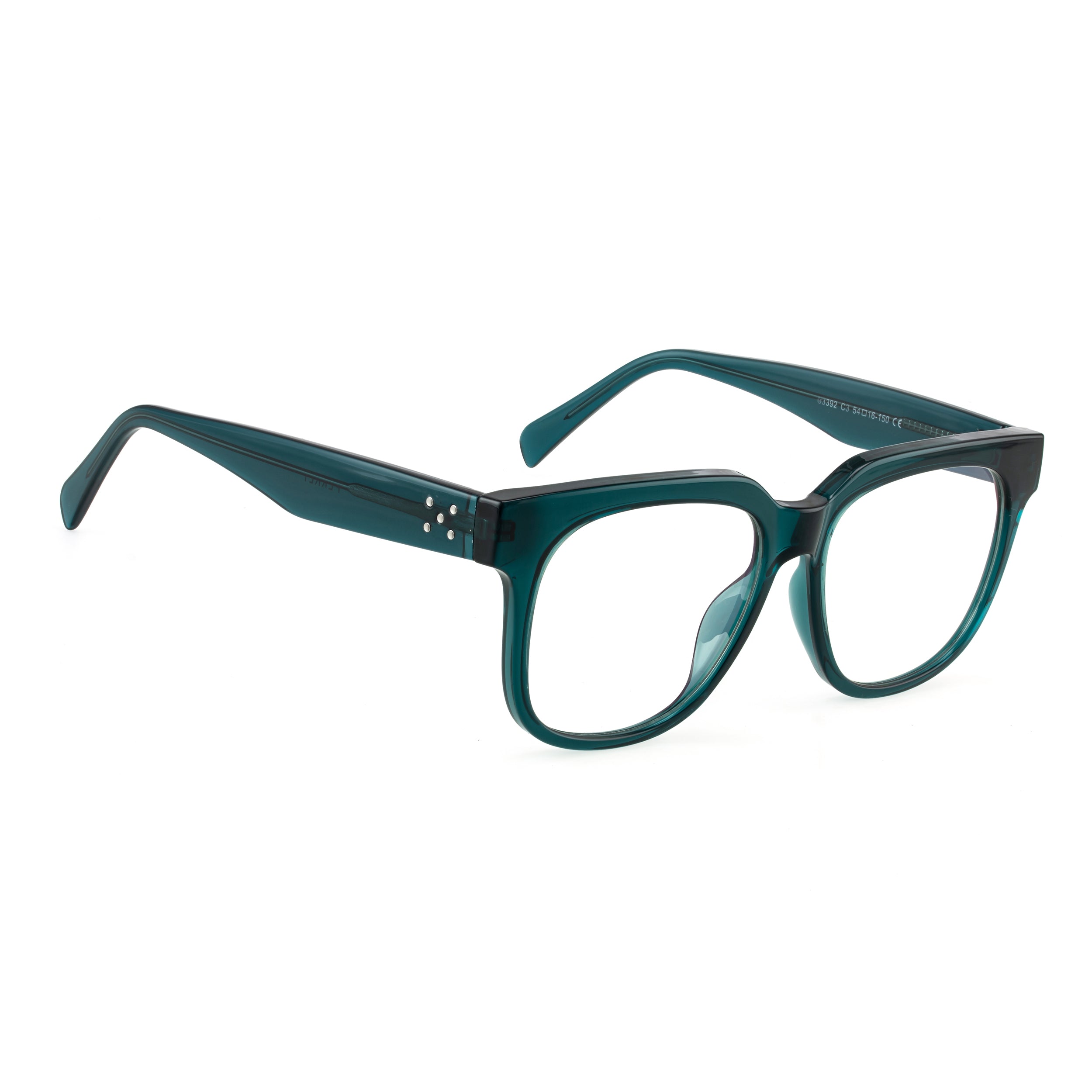 PERKEY Full Rim Square-Oversized Computer Glasses For Eye Protection Men Women - OPTL003-C4