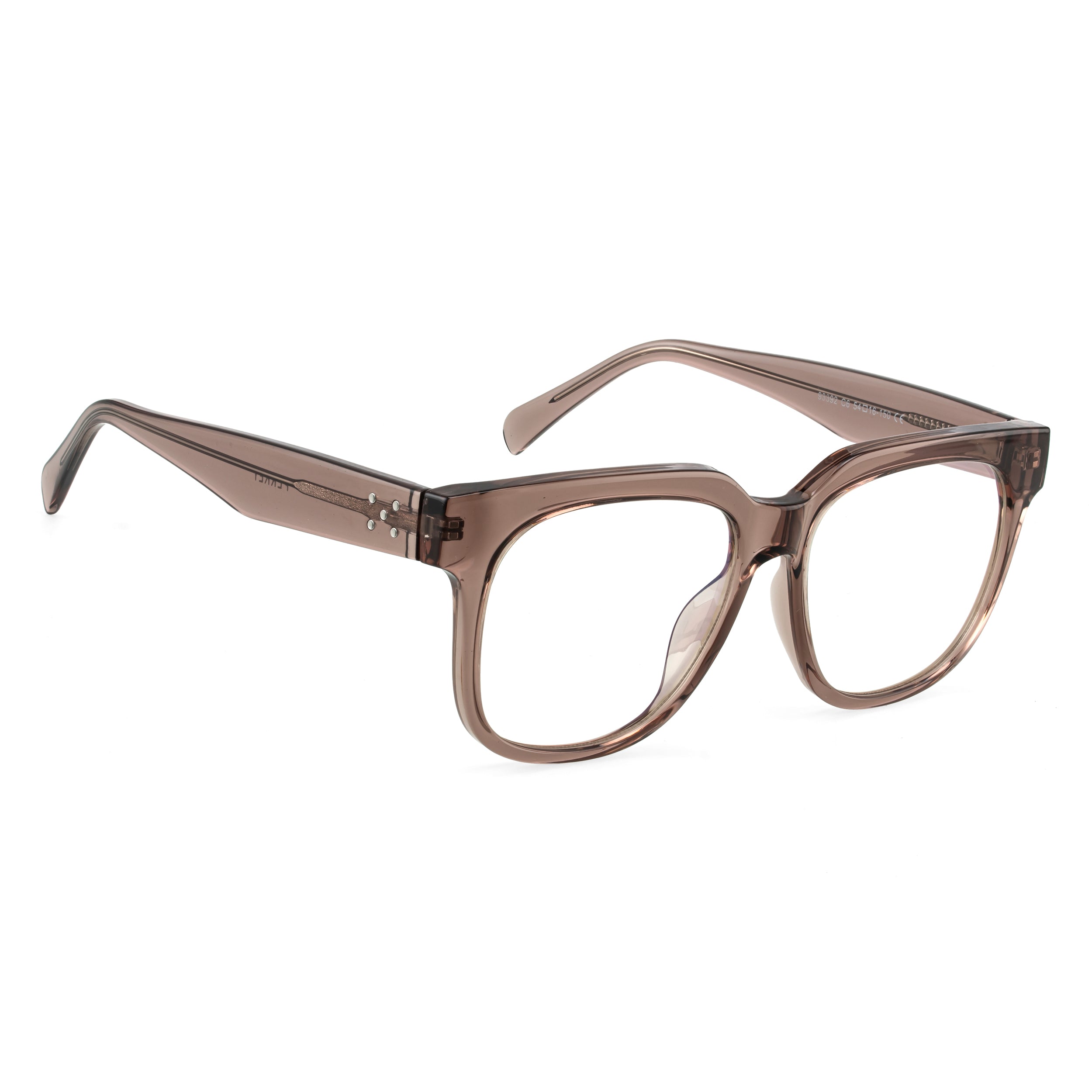 PERKEY Full Rim Square-Oversized Blue Light Blocking Spectacles Frames Men Women - OPTL003-C3