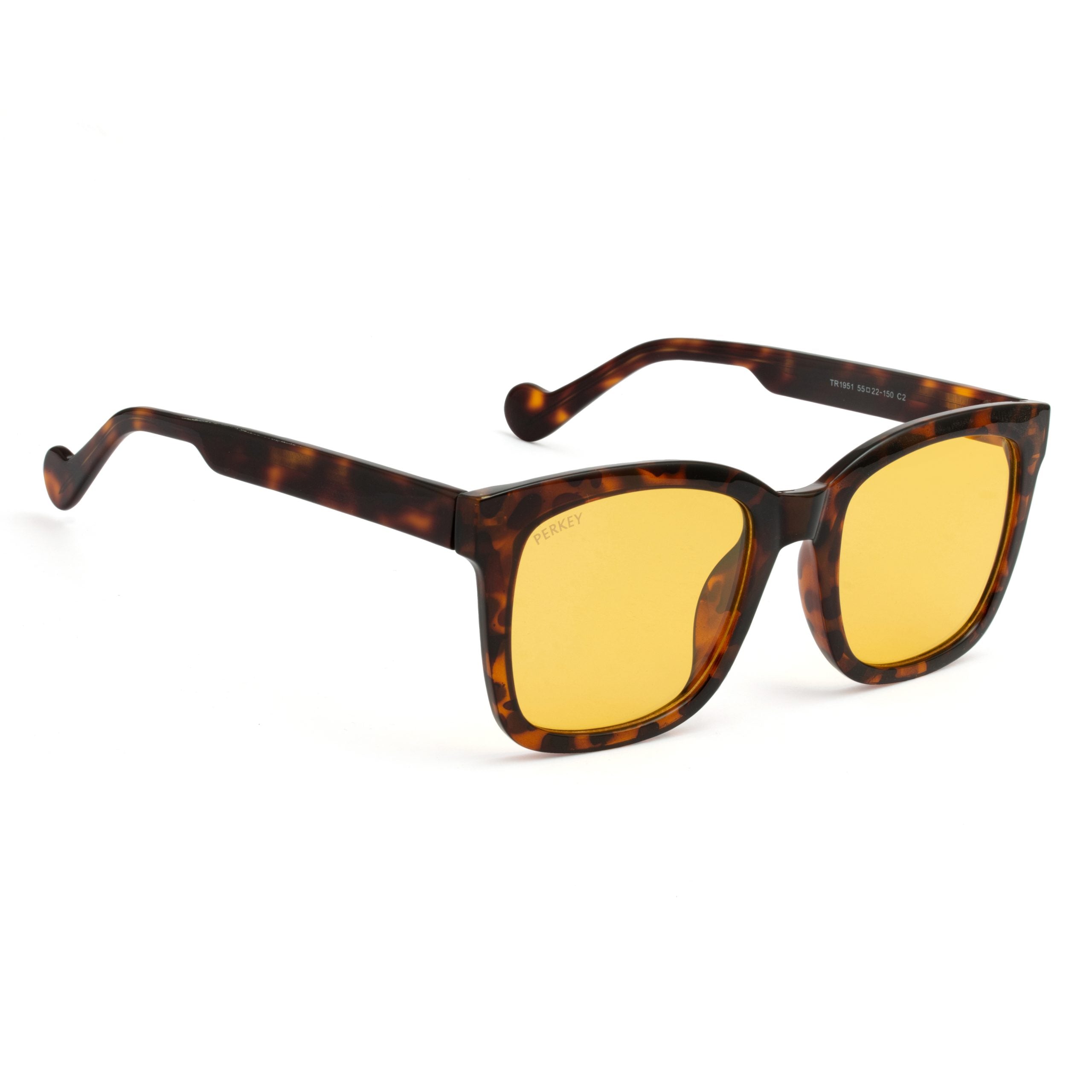PERKEY Square-Oversized Polarized Sunglasses For Men Women - PRKY003-C3