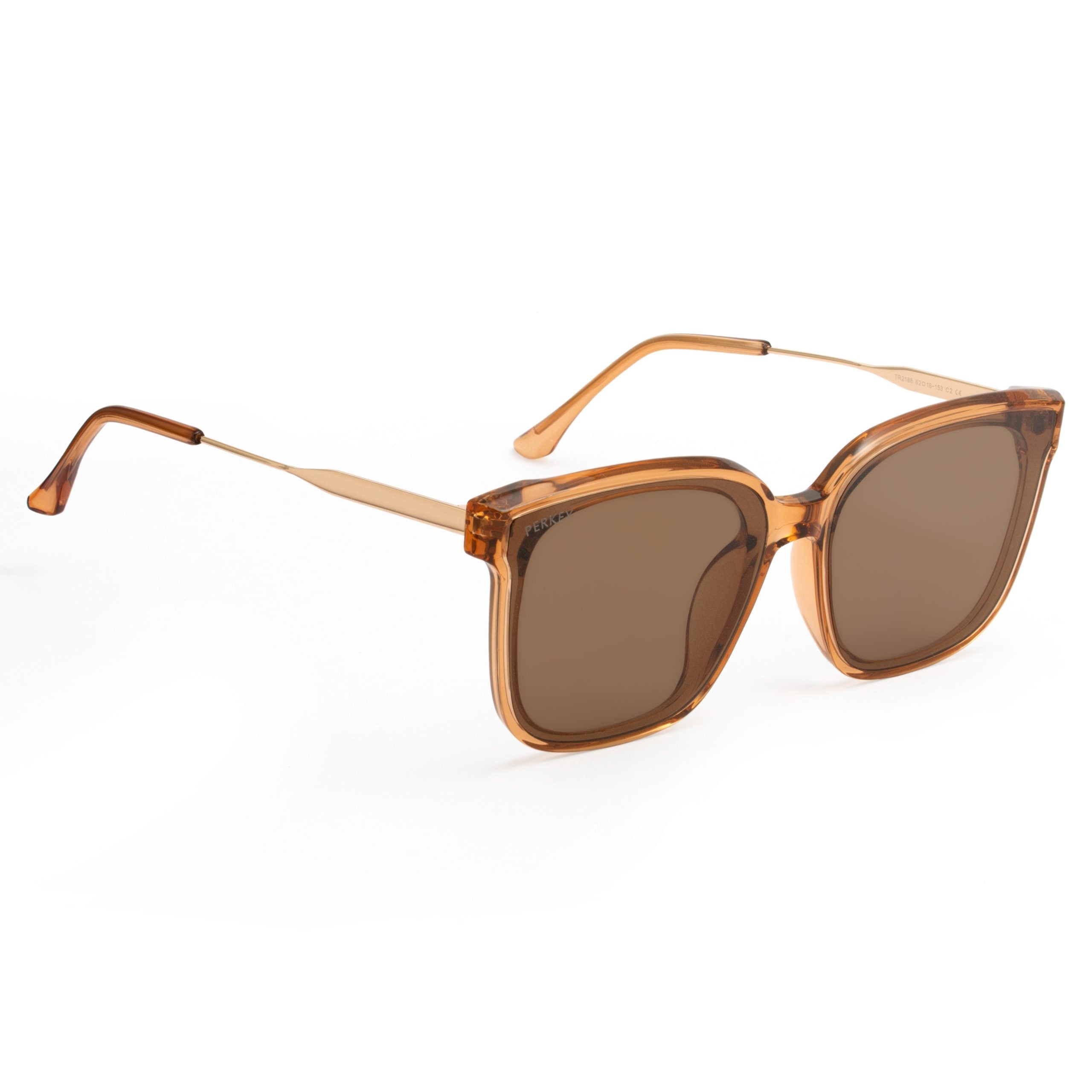 PERKEY Square-Oversized Stylish Sunglasses Men Women - PRKY0013-C4