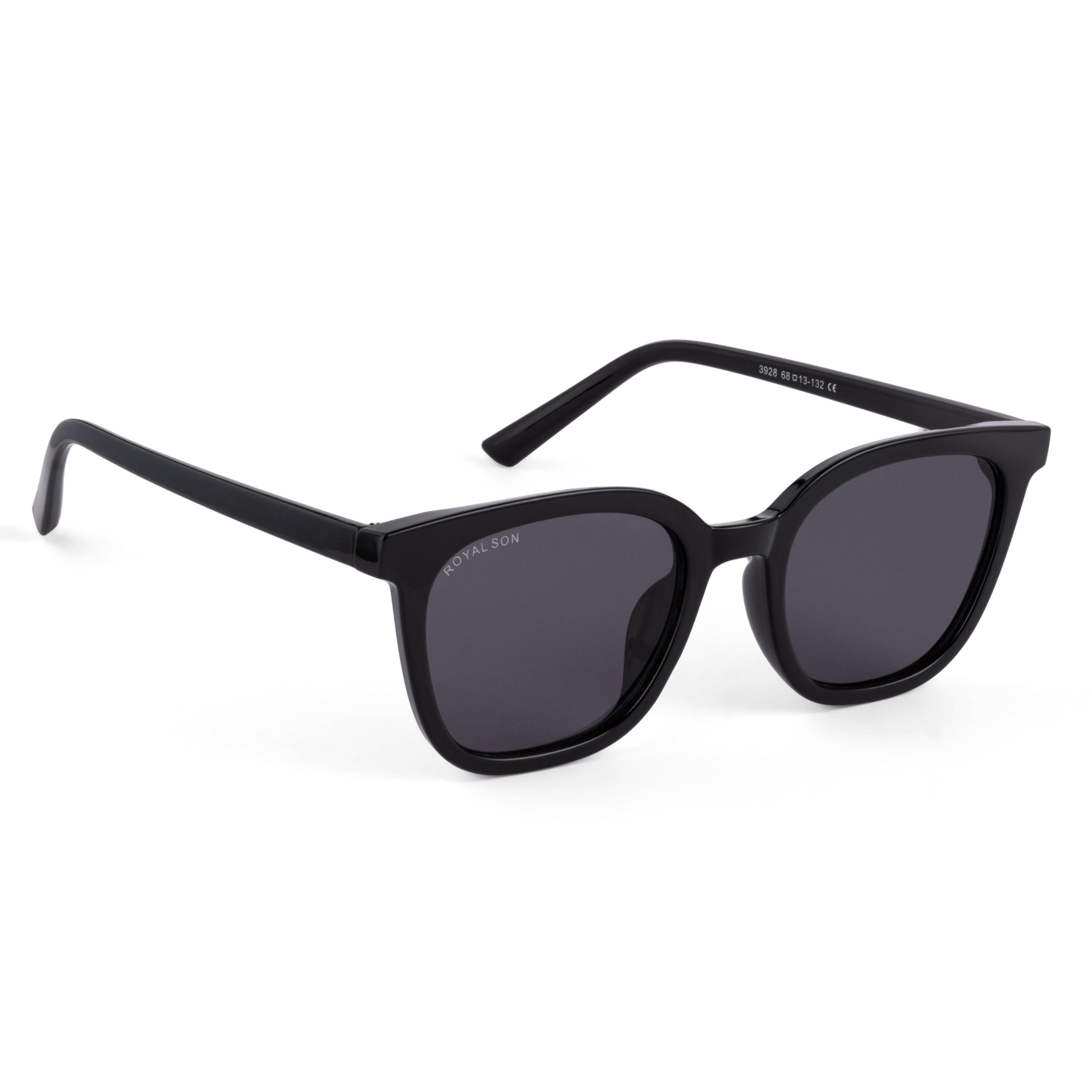 Royal Son Cat Eye Black Sunglasses  Men Women - CHI00165-C1