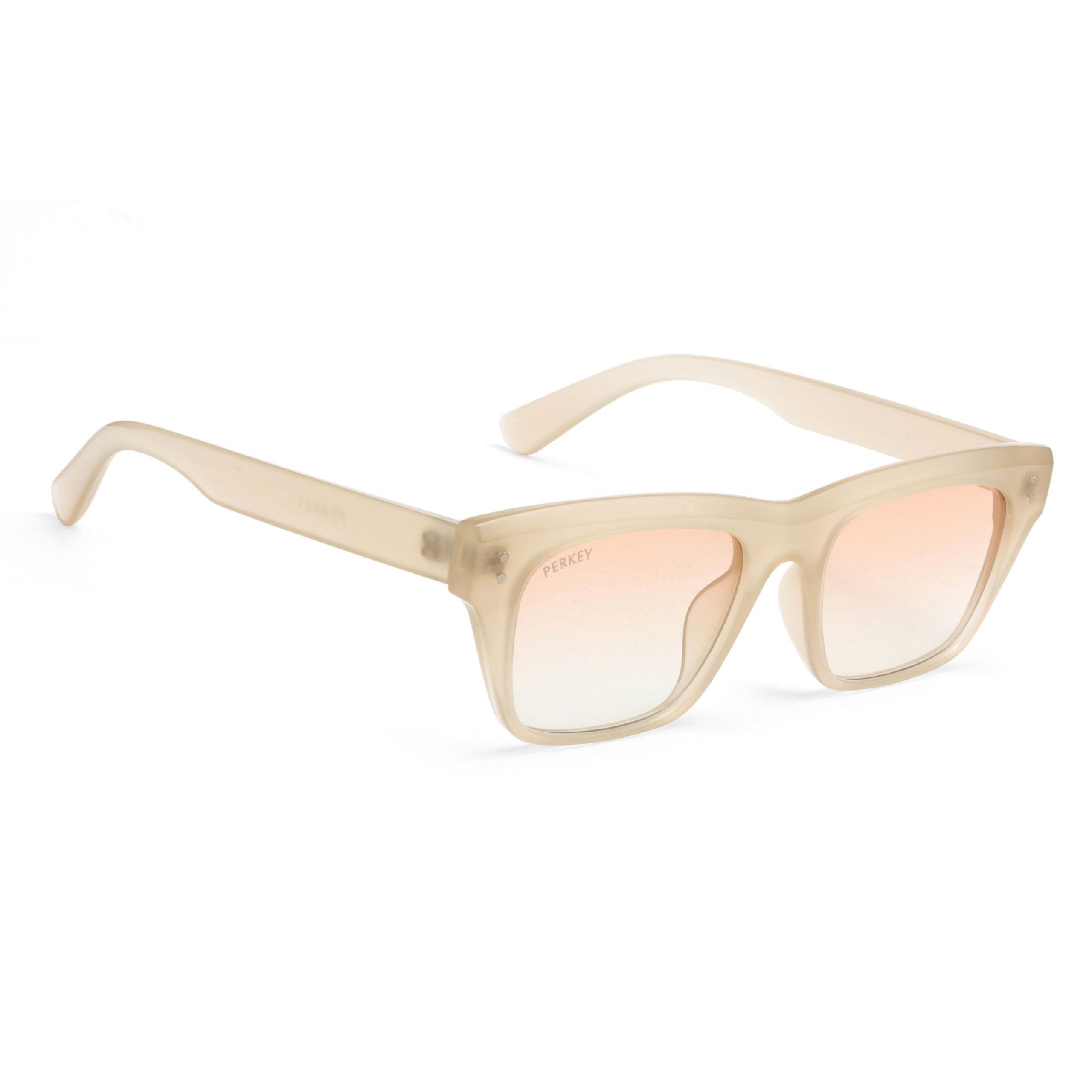 PERKEY Square-Oversized Transparent UV Protected Polarized Glasses Men Women - PRKY002-C4