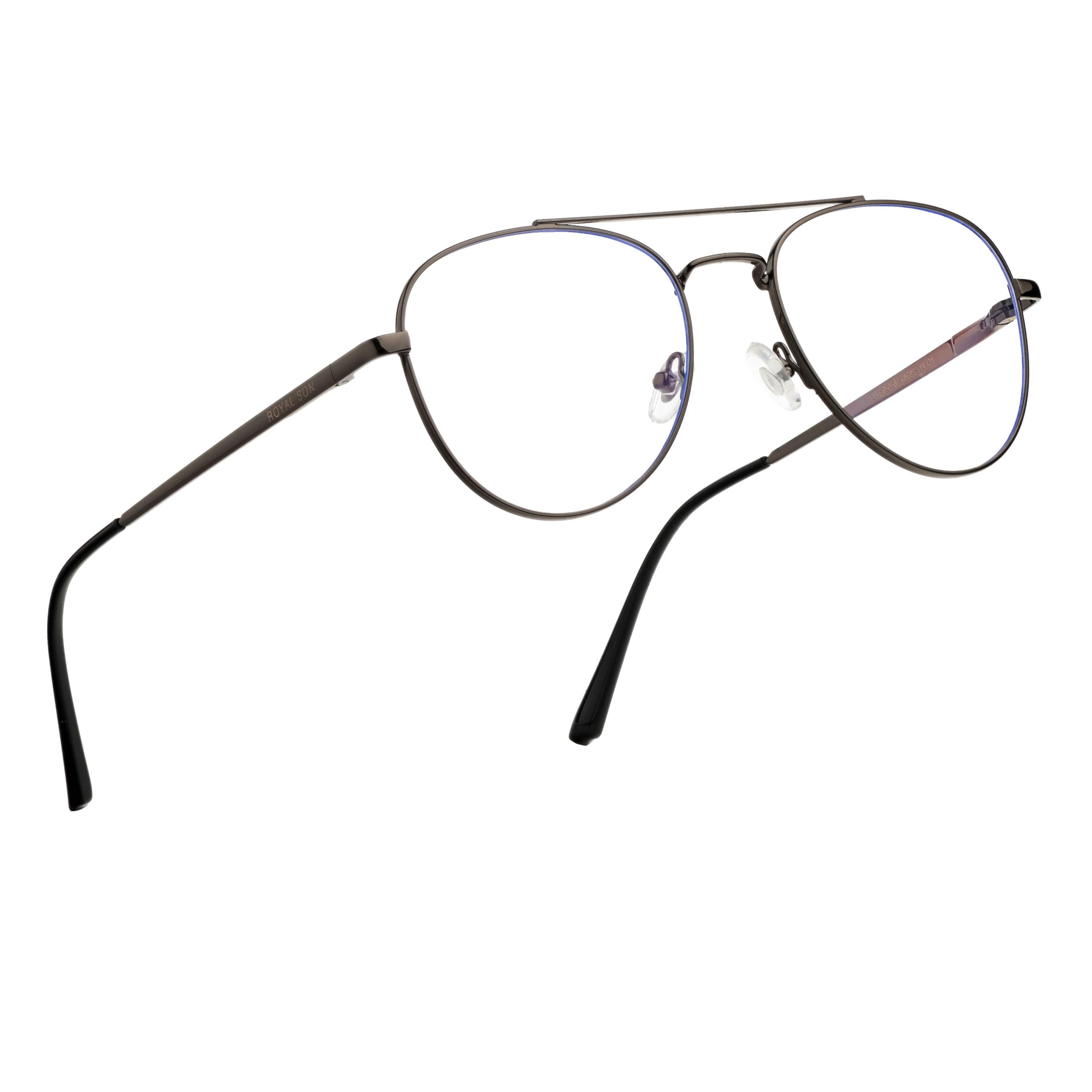 ROYAL SON Blue Block Spectacles Frames for Men and Women – RS5050-C1