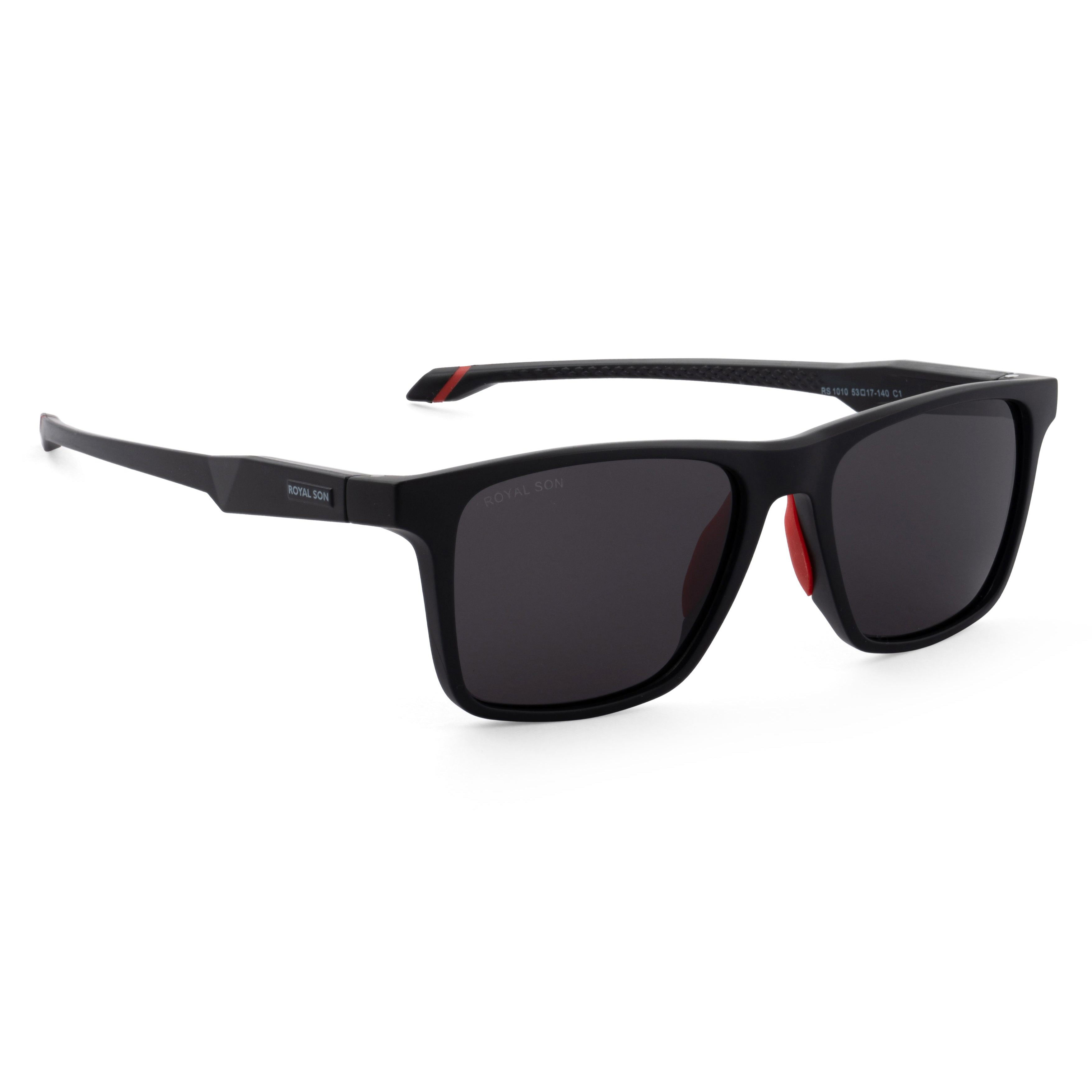 Royal Son Black Cooling Polarized Sunglasses For Men - SG-RS1010-C1
