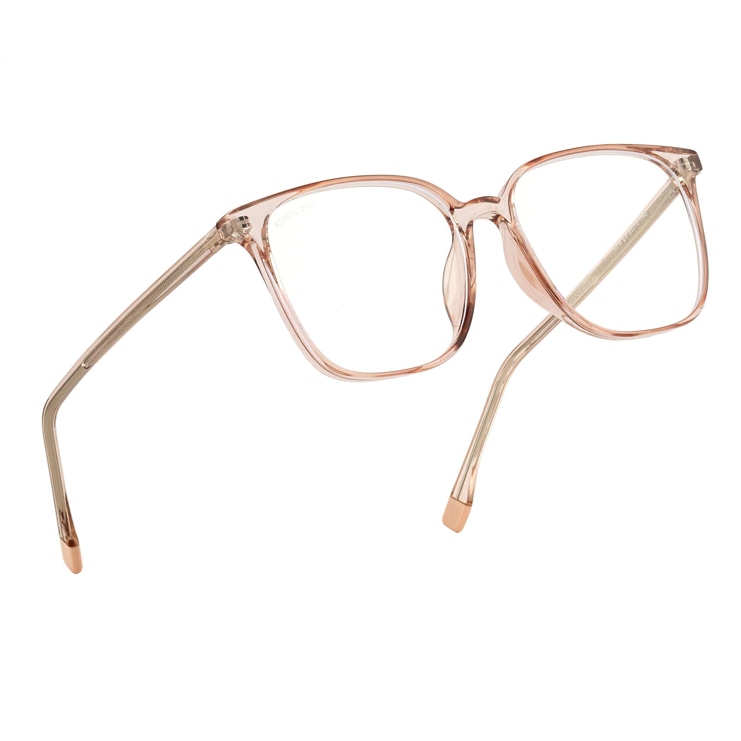 Royal Son Square Transparent Blue Light Blocking Uv Protection Stylish Men Frames - SF0026-C4