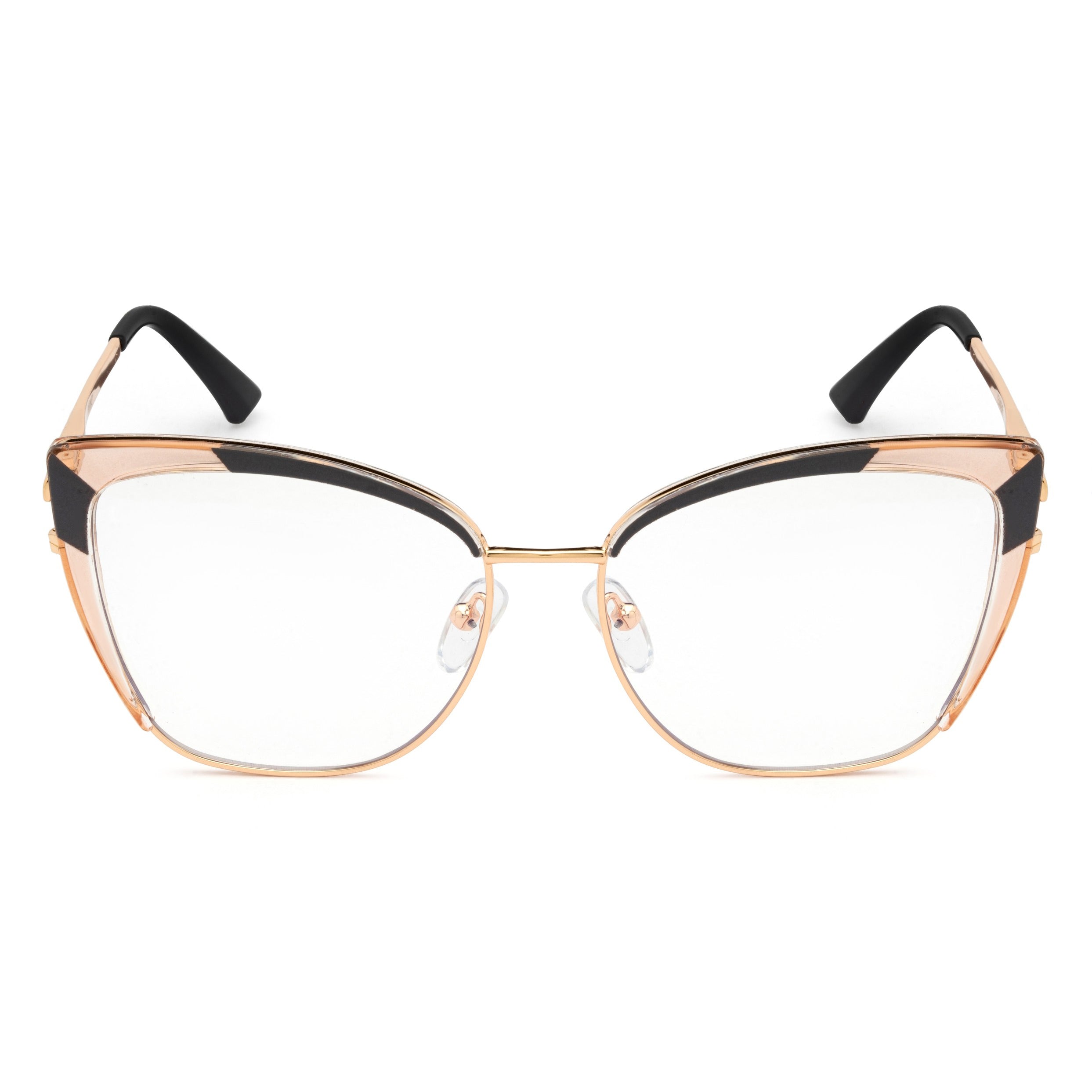 PERKEY Full Rim Cat Eye Blue Light Cut & Antiglare Computer Eyeglasses For Women - OPTL0018-C2