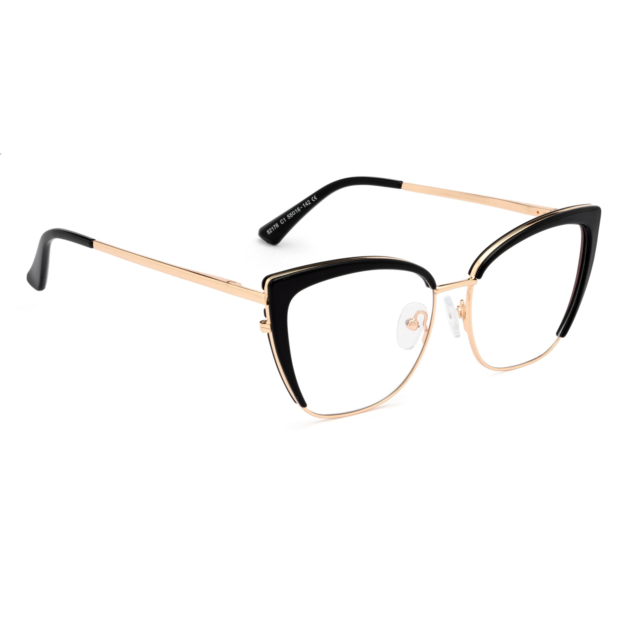 PERKEY Full Rim Cat Eye Blue Light Cut & Antiglare Computer Eyeglasses For Women - OPTL0018-C1