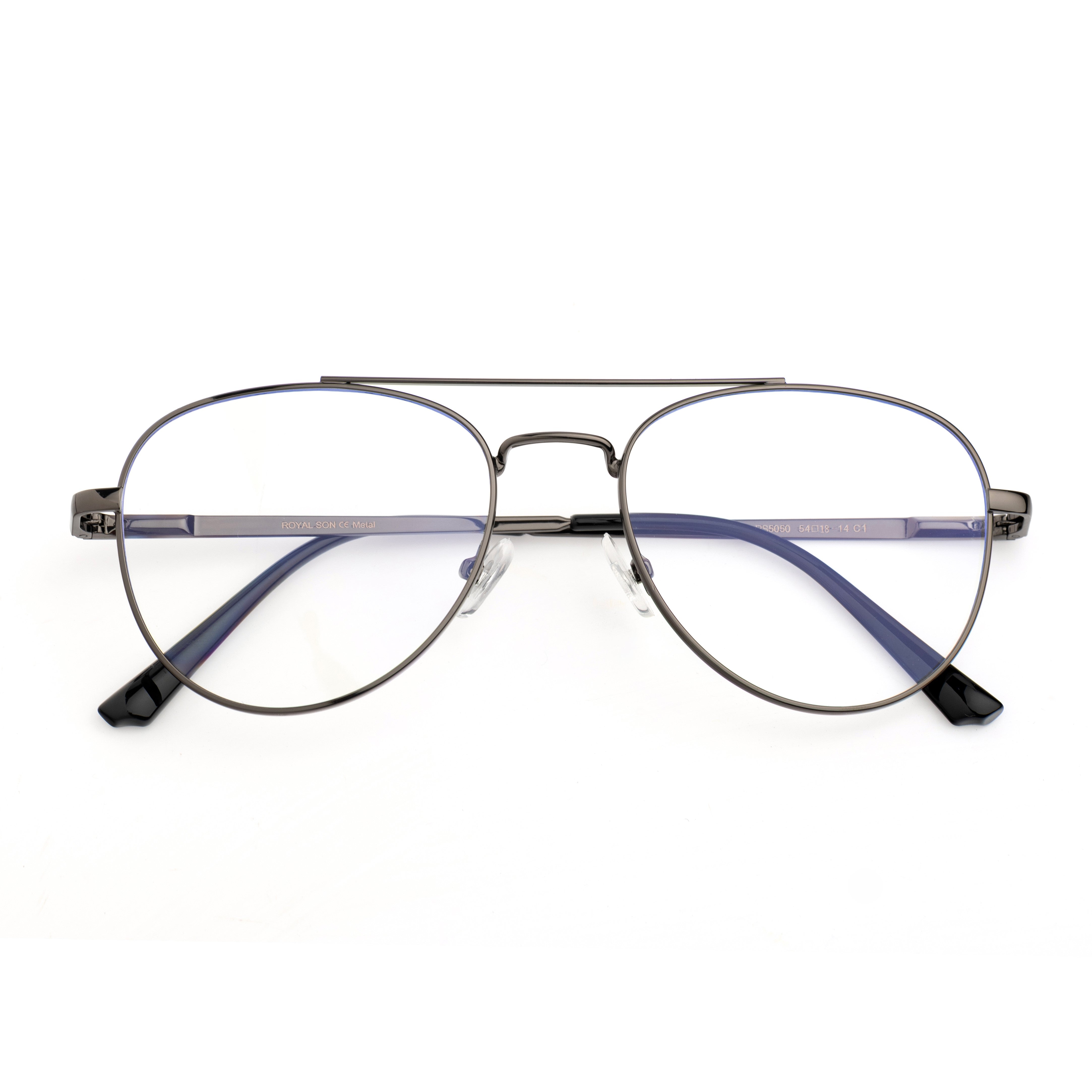 ROYAL SON Blue Block Spectacles Frames for Men and Women – RS5050-C1