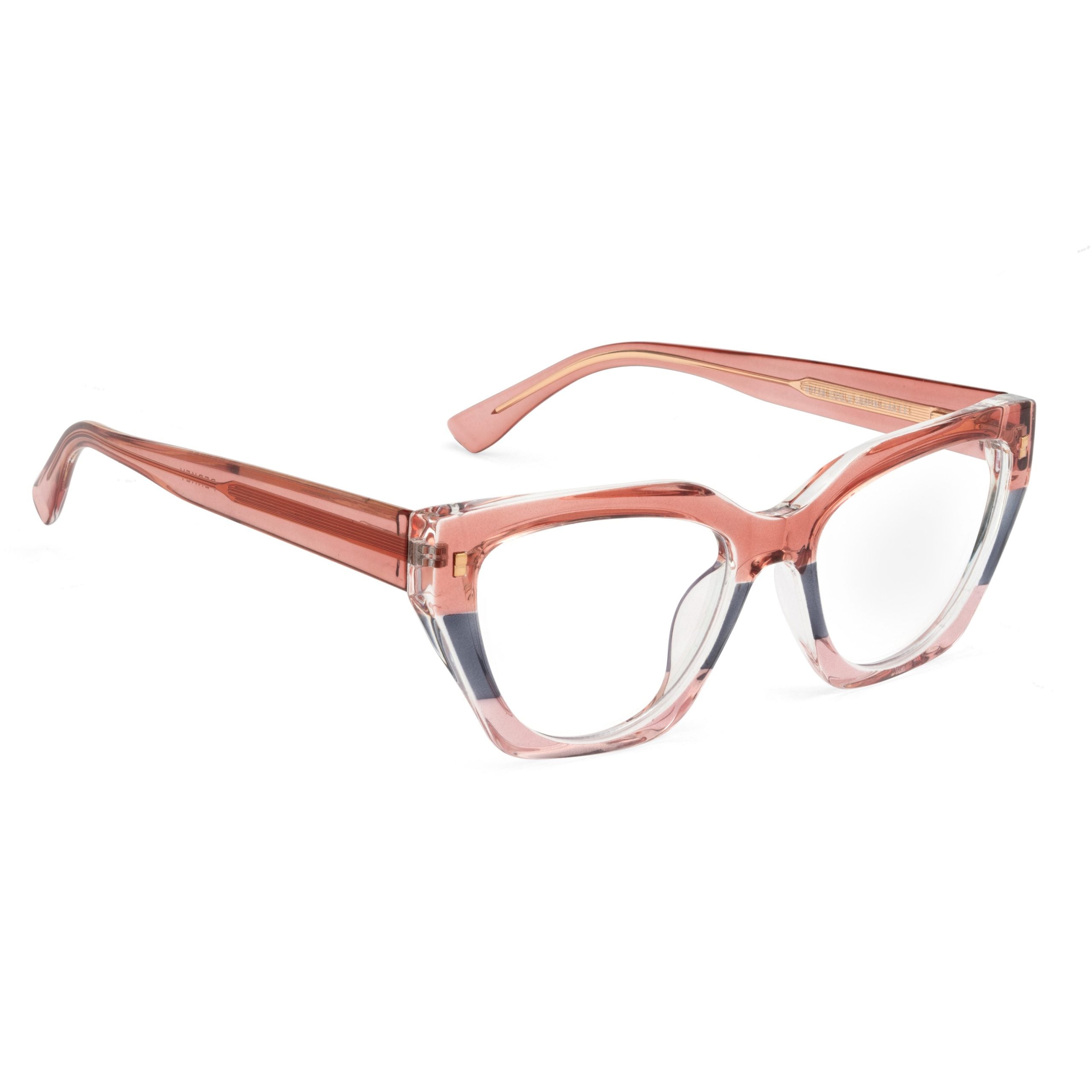 PERKEY Full Rim Cat Eye Blue Light Cut & Antiglare Computer Eyeglasses For Women - OPTL0017-C2