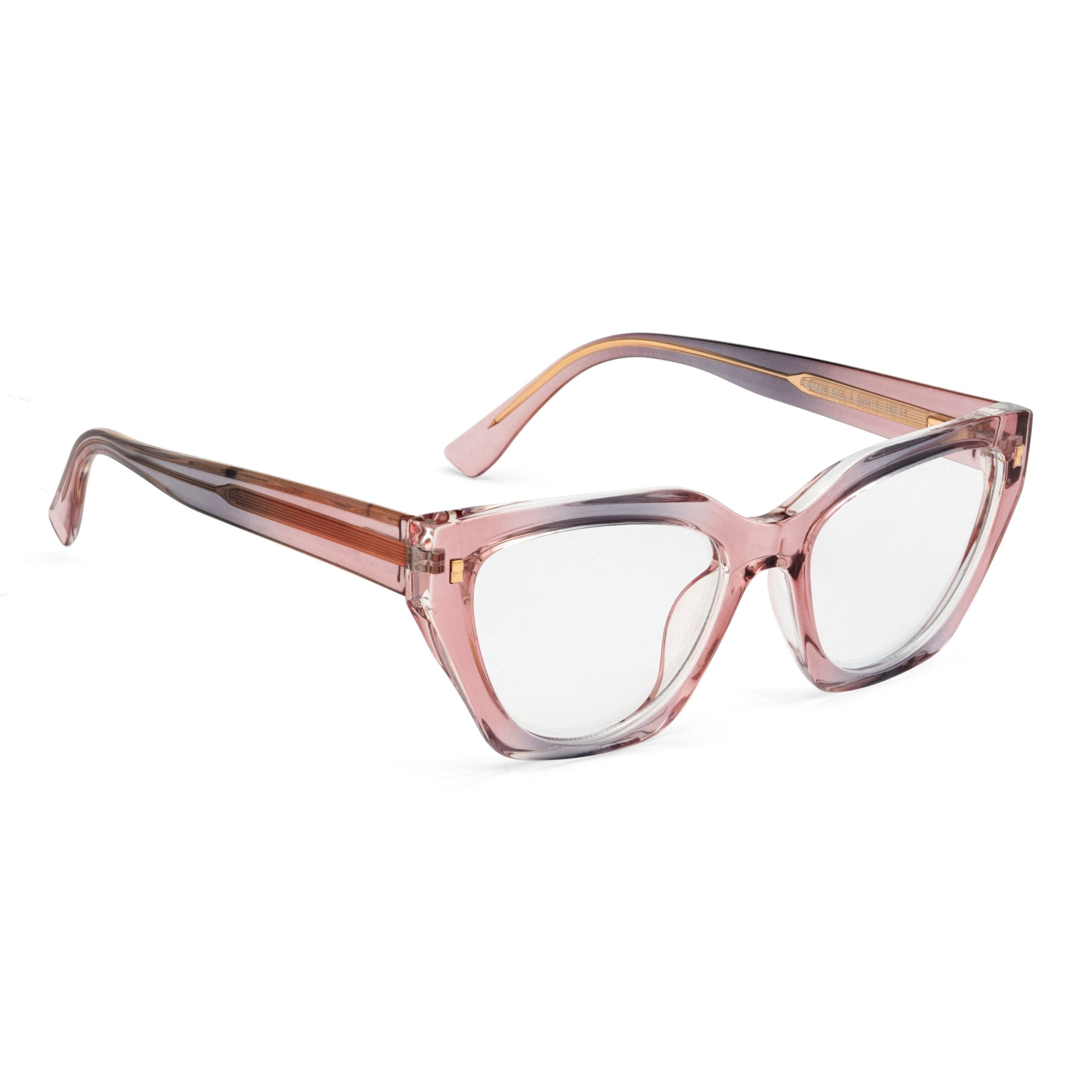 PERKEY Full Rim Cat Eye Blue Light Cut & Antiglare Computer Eyeglasses For Women - OPTL0017-C3