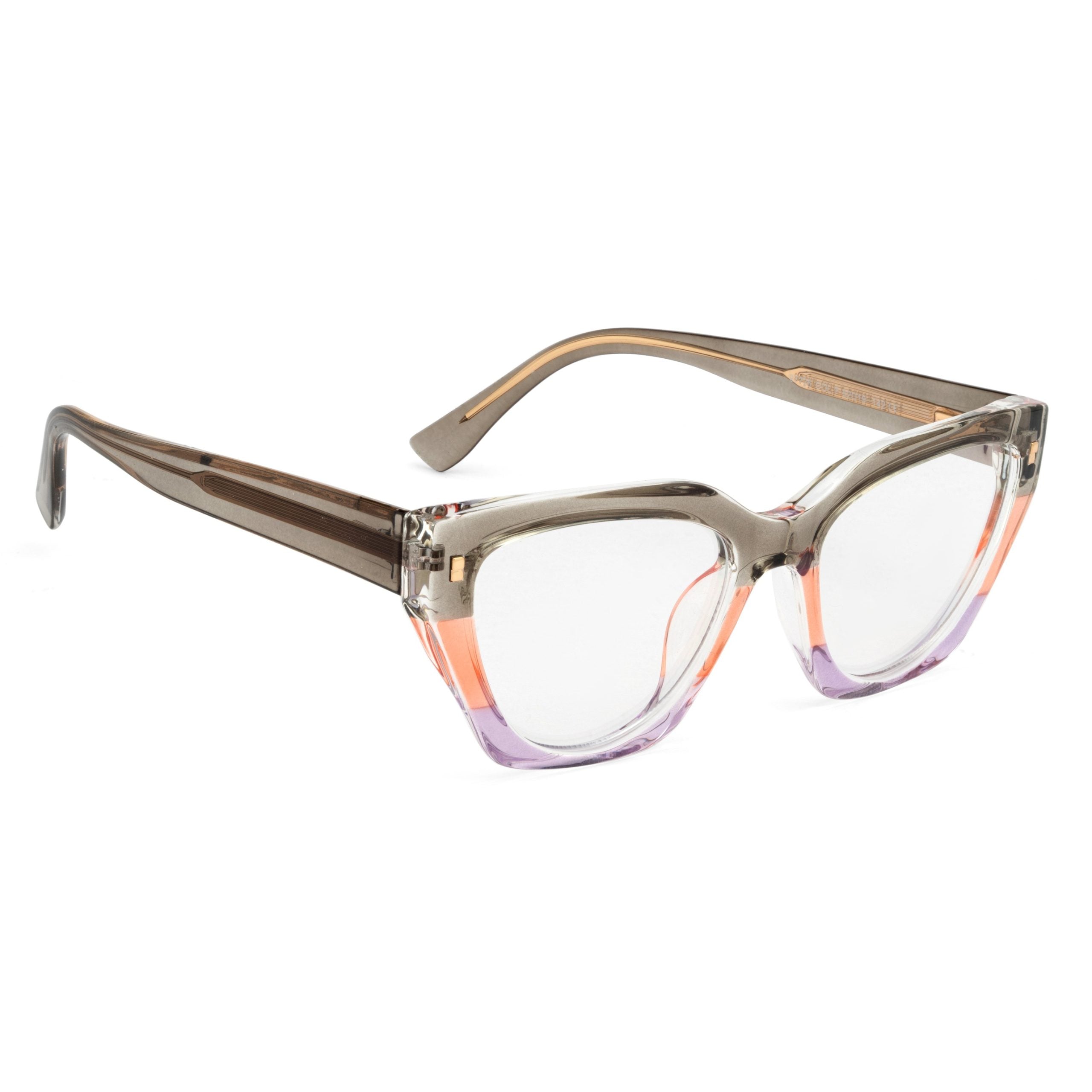 PERKEY Full Rim Cat Eye Blue Light Cut & Antiglare Computer Eyeglasses For Women  - OPTL0017-C1