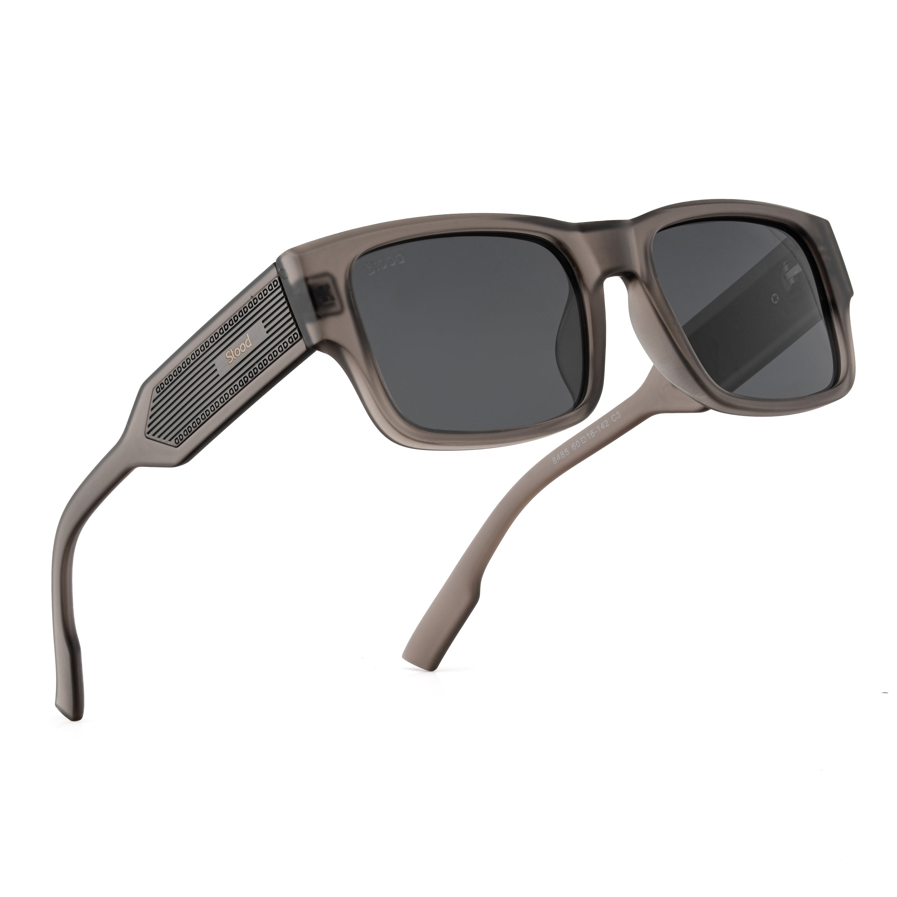 Stood Square Black Polarized UV Protection Chashma For Men & Women New Style – SG-STD0029-C2