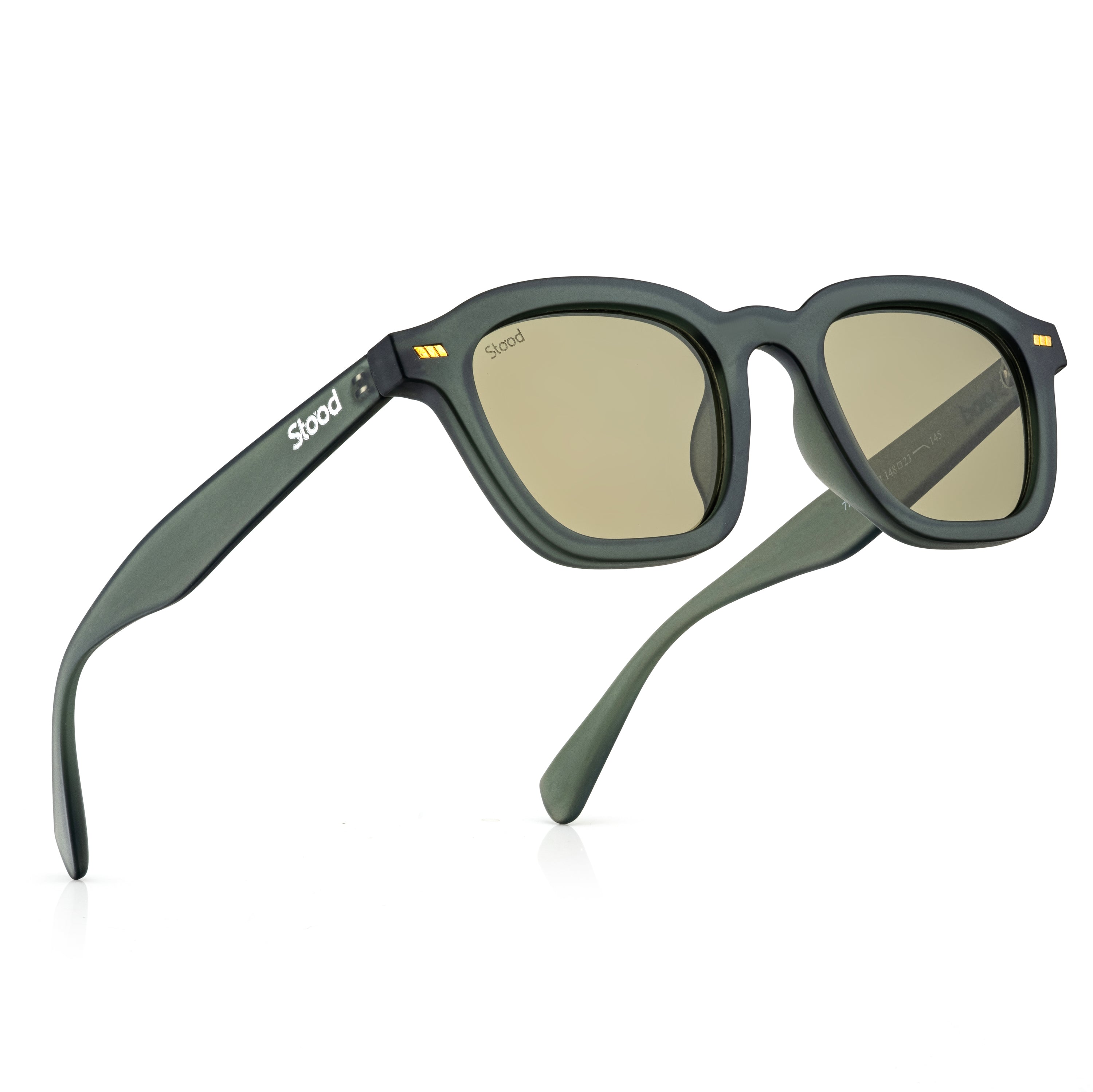 Stood Square Green UV Protection Sunglasses For Men & Women Stylish – SG-STD0016-C5