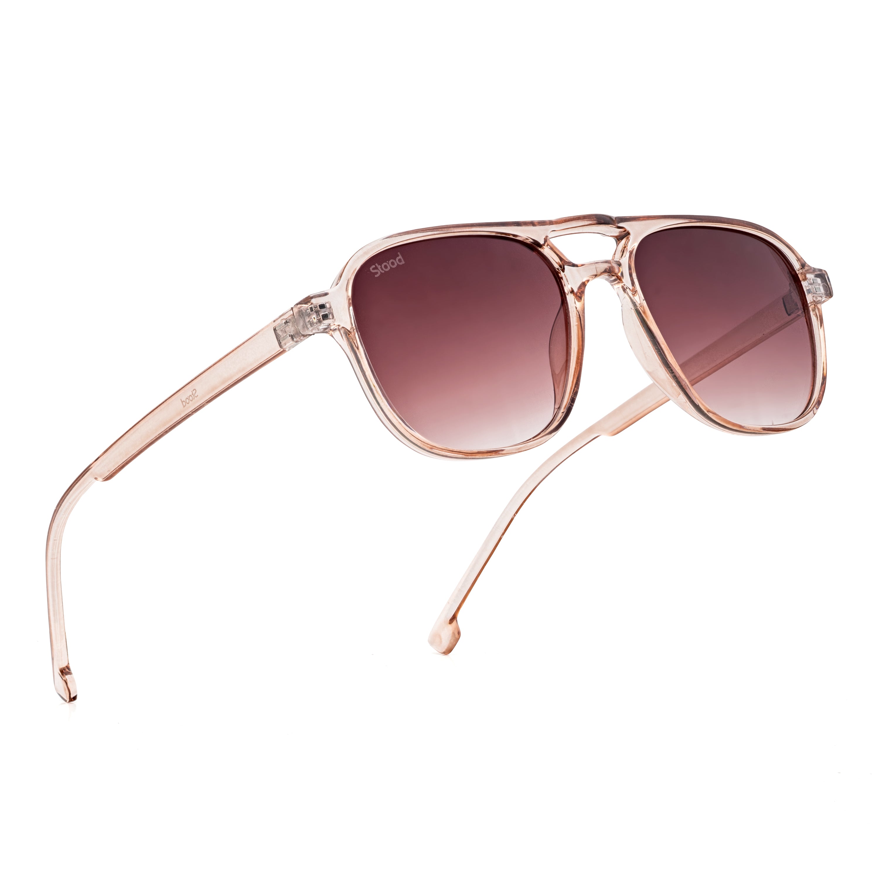 Stood Retro Square Brown UV Protection Goggles For Men & Women Sunglasses – SG-STD0017-C3