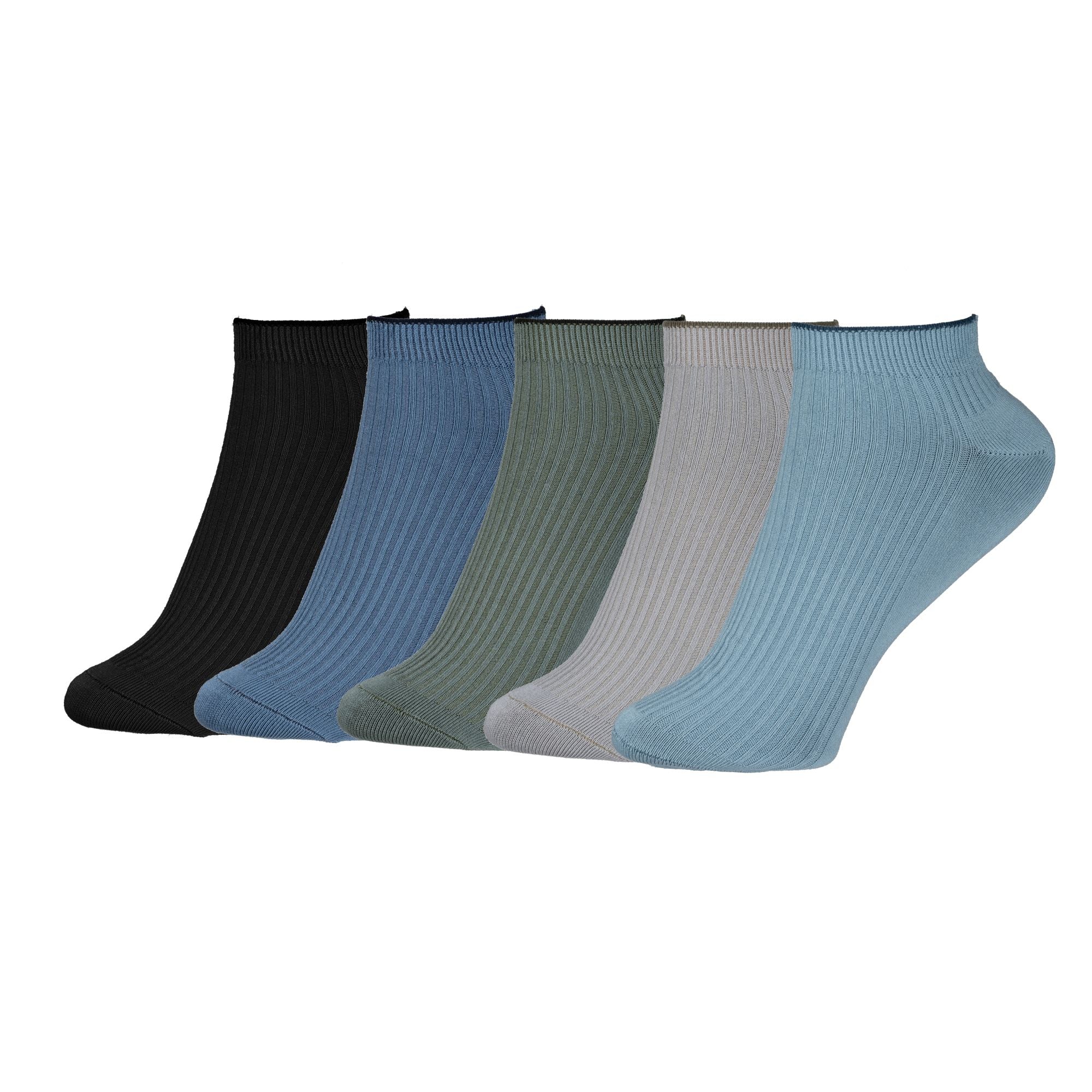 Royal Son Men Women Ankle Length Socks - 5 Pack - SC104-C1