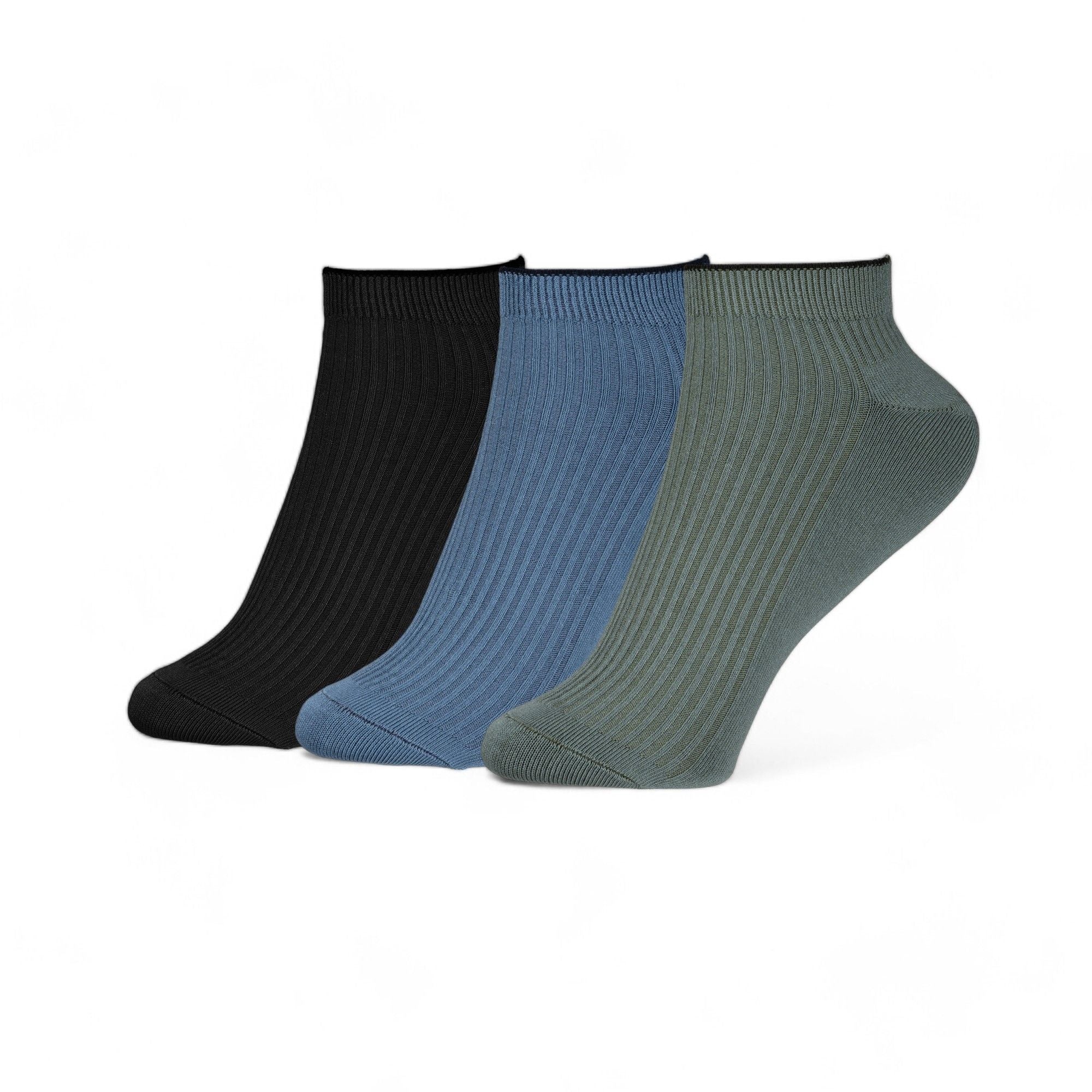 Royal Son Men Women Ankle Length Socks - 3 Pack - SC104-C2