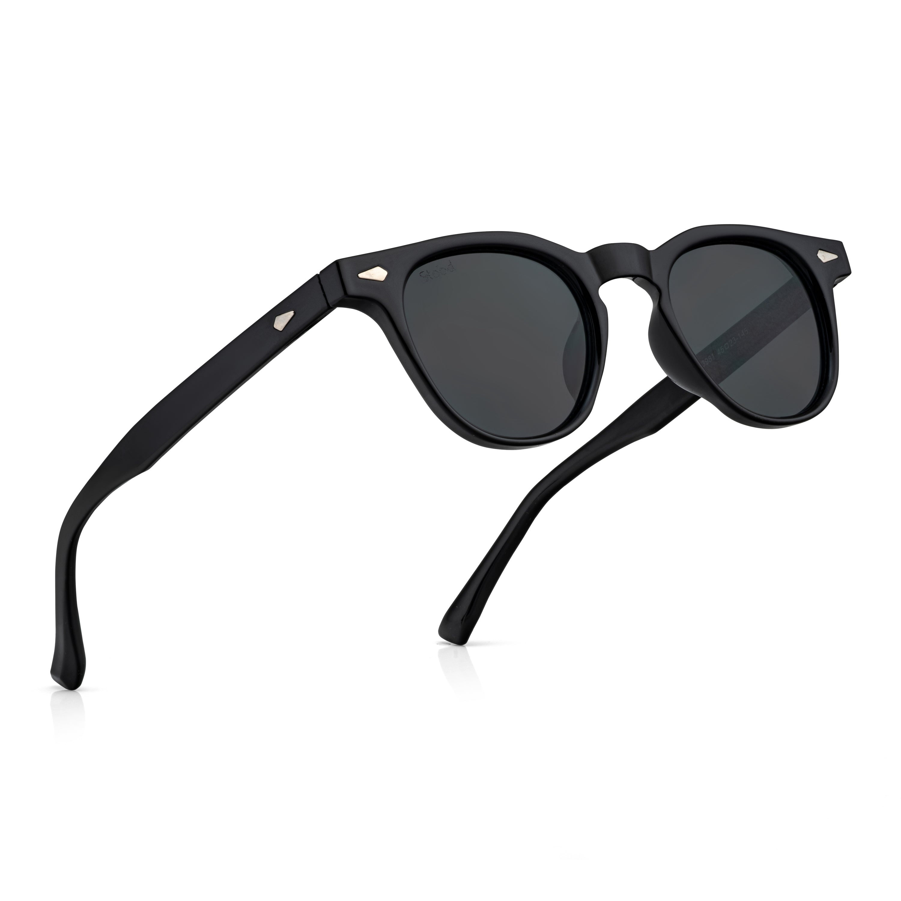 Stood Round Black UV Protection Sunglasses For Men & Women Stylish – SG-STD0026-C1