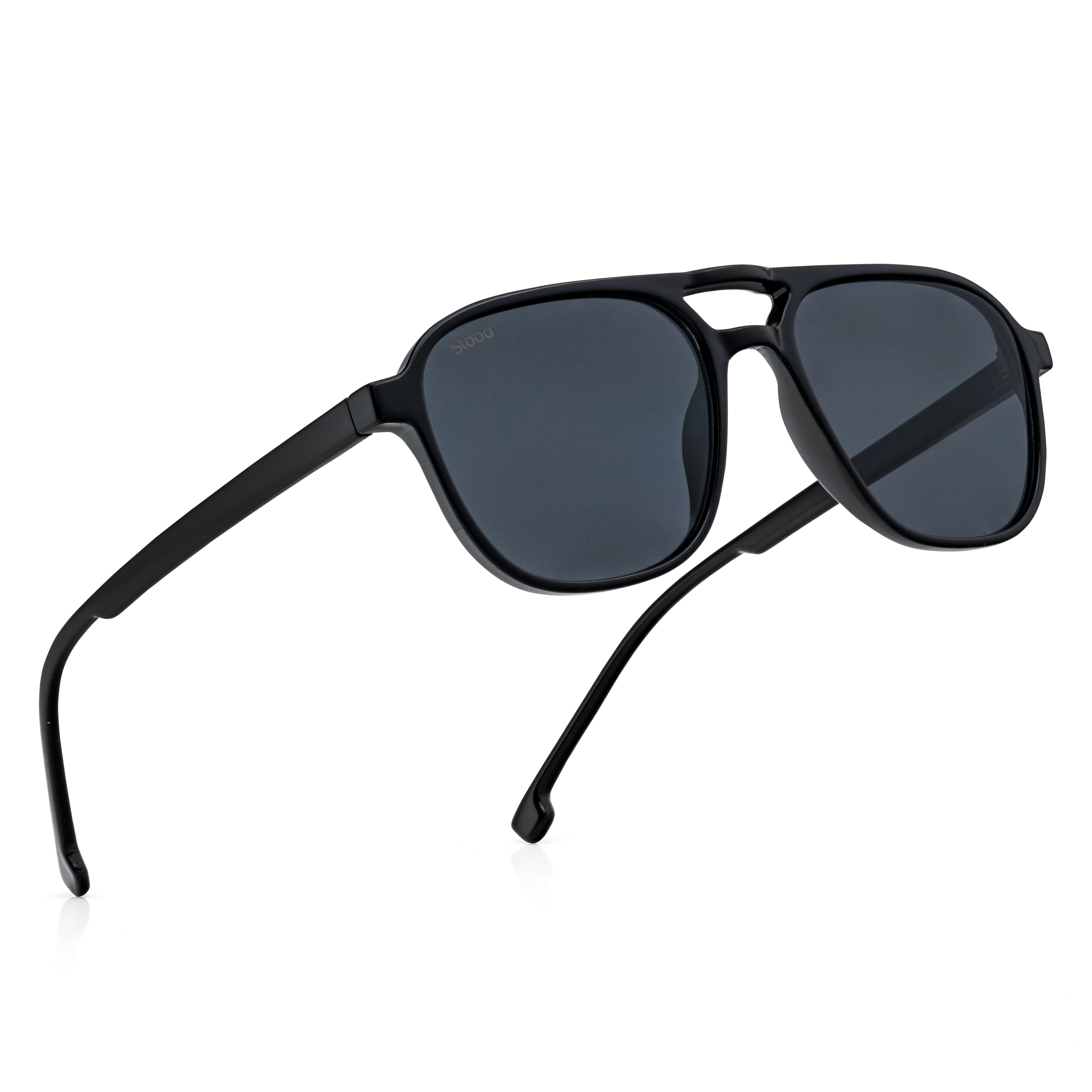 Stood Retro Square Black UV Protection Sunglasses For Men & Women Stylish – SG-STD0017-C1