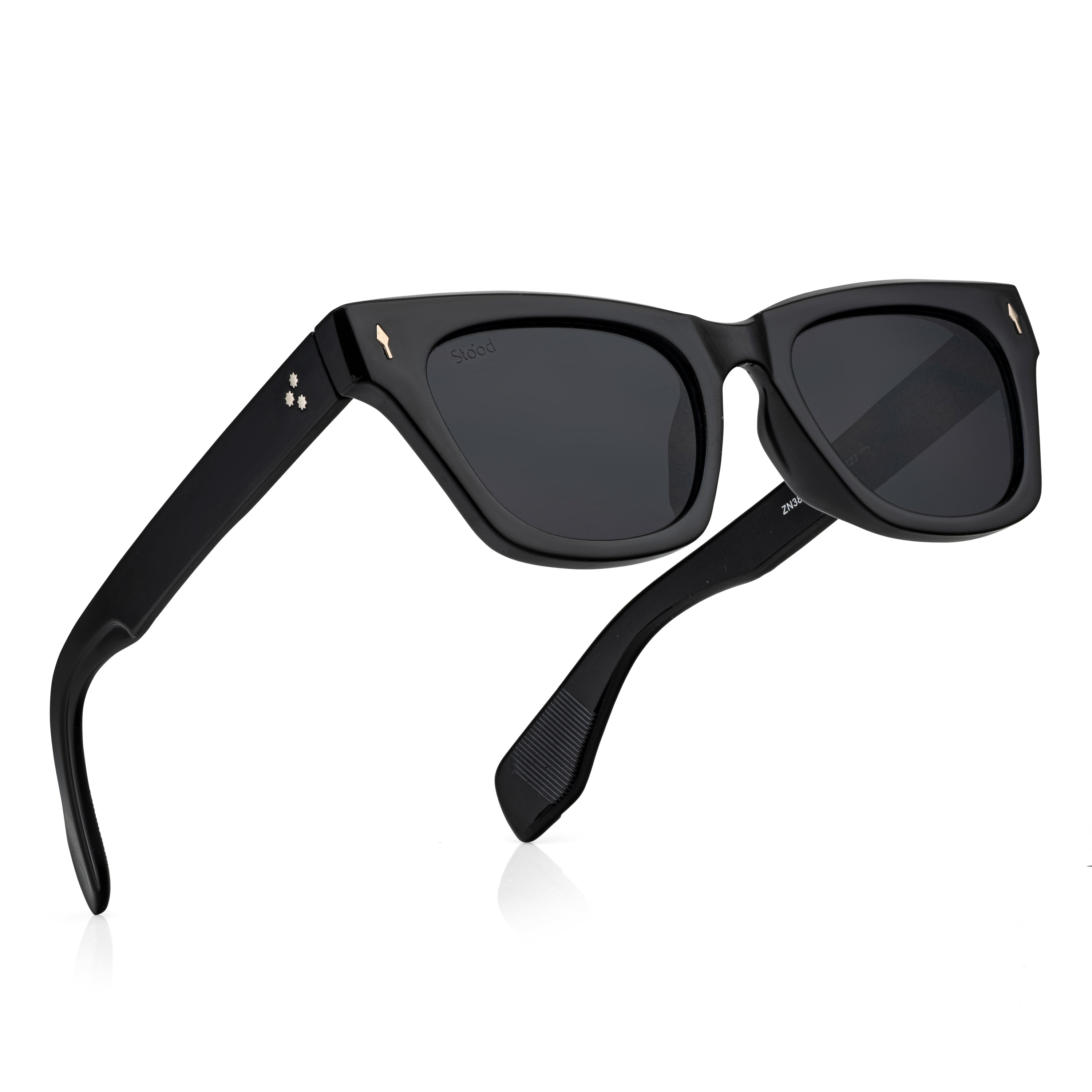 Stood Cat Eye Square Black UV Protection Sunglasses For Men & Women Stylish – SG-STD0027-C1