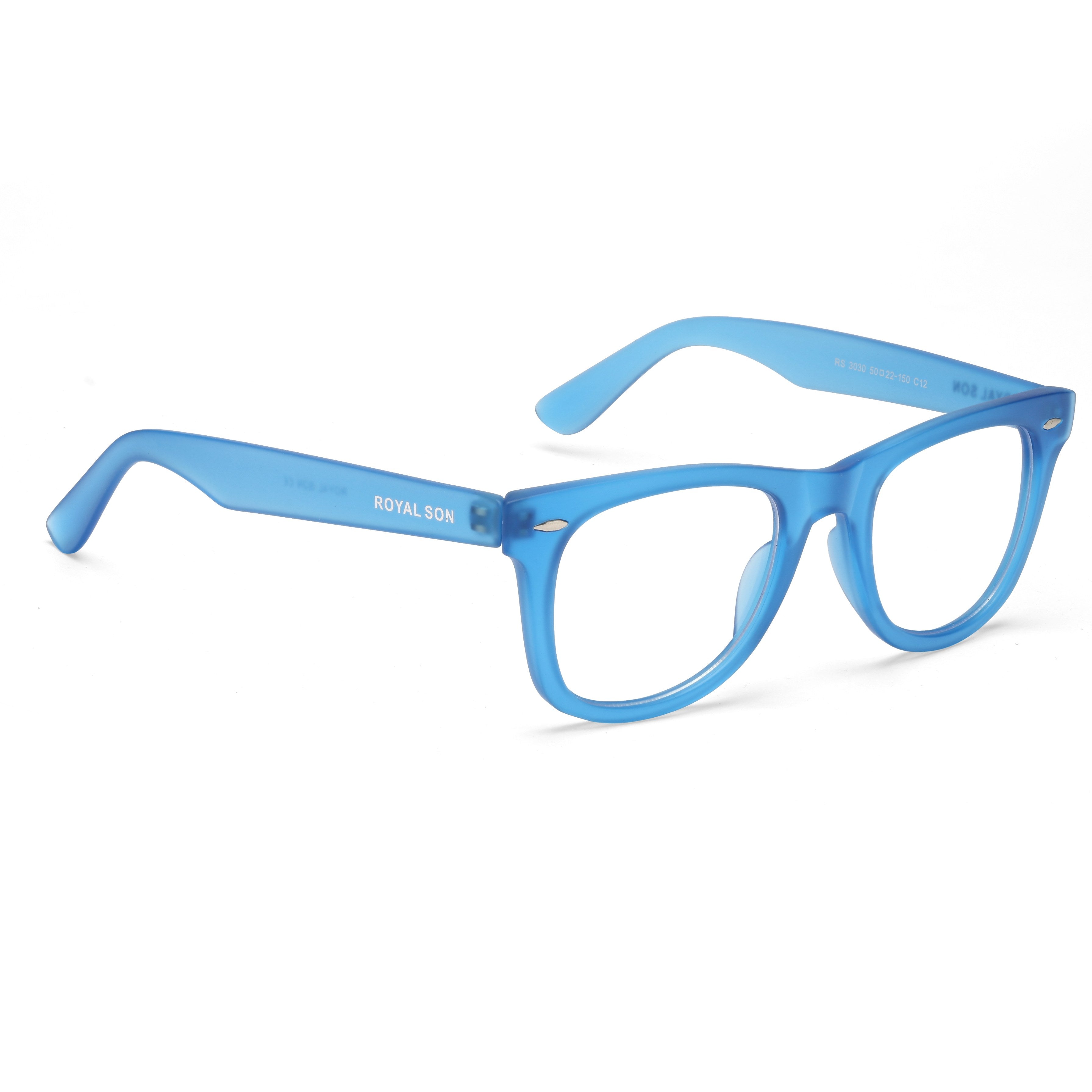 ROYAL SON Stylish Blue Cut Specs For Men Women - SF-RS3030-C12