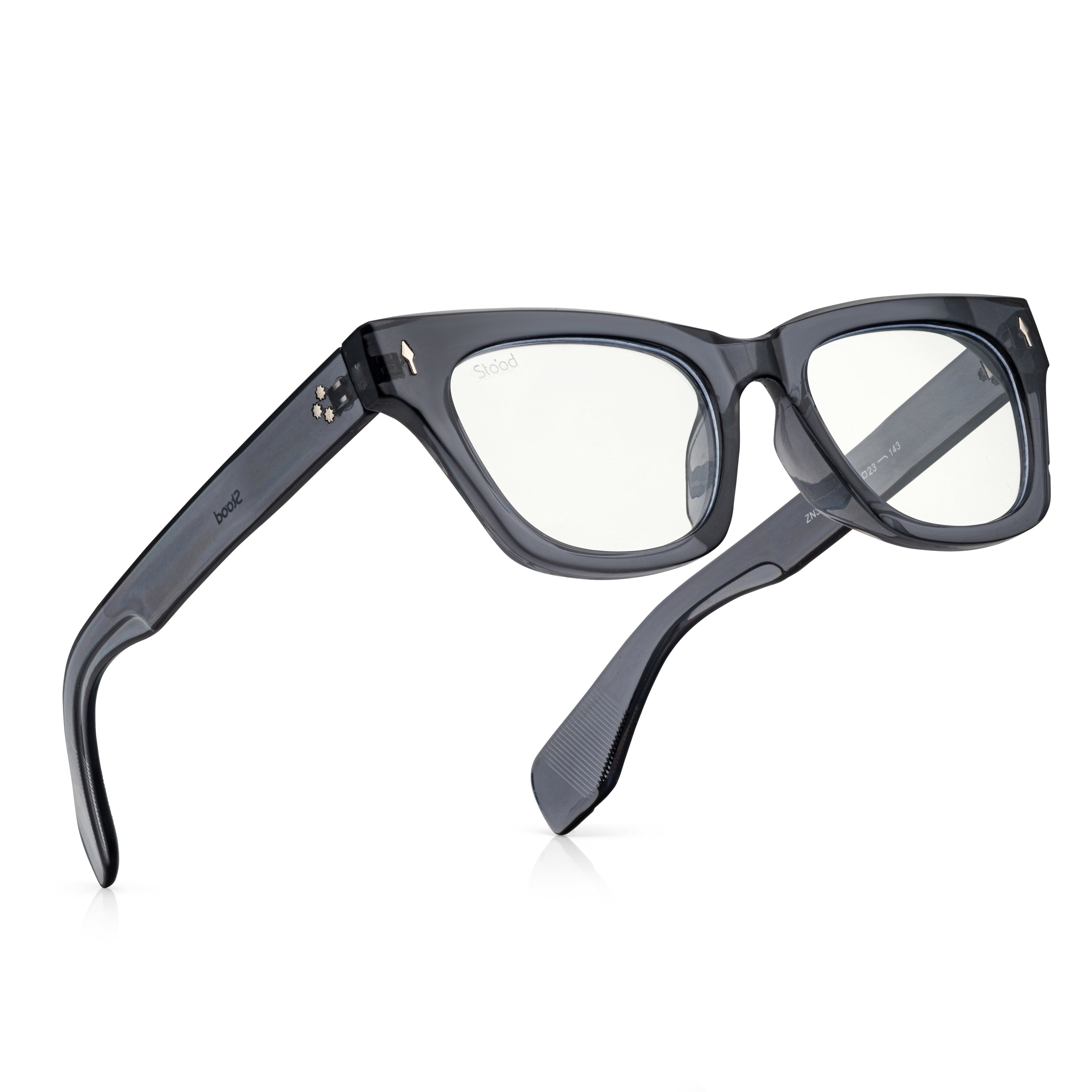 Stood Square Anti Glare Spectacles Frames For Men & Women – SF-STD0027-C2