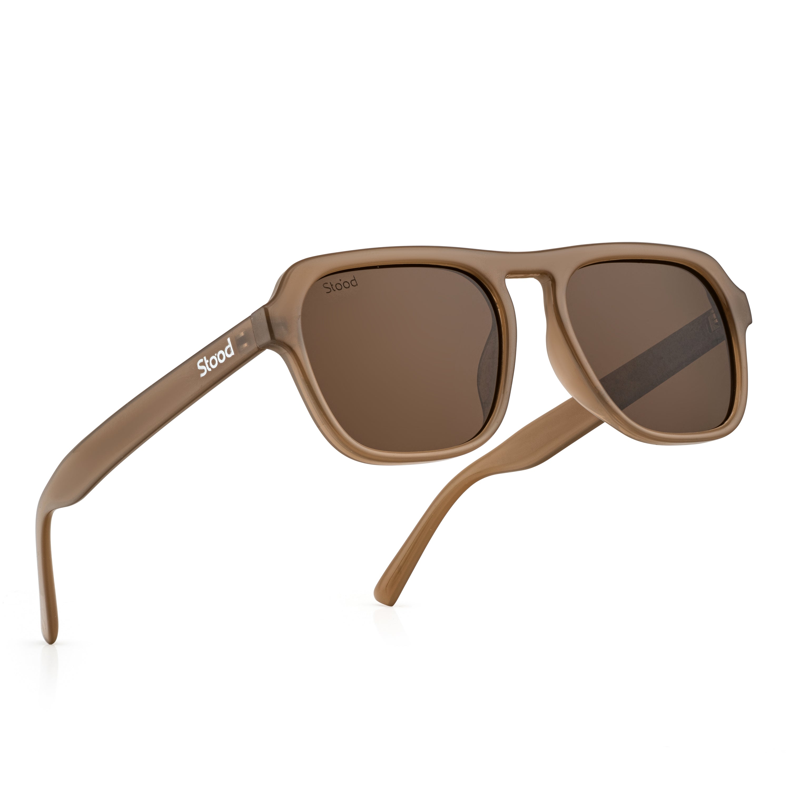 Stood Retro Square Brown UV Protection Goggles For Men & Women Sunglasses – SG-STD0024-C3