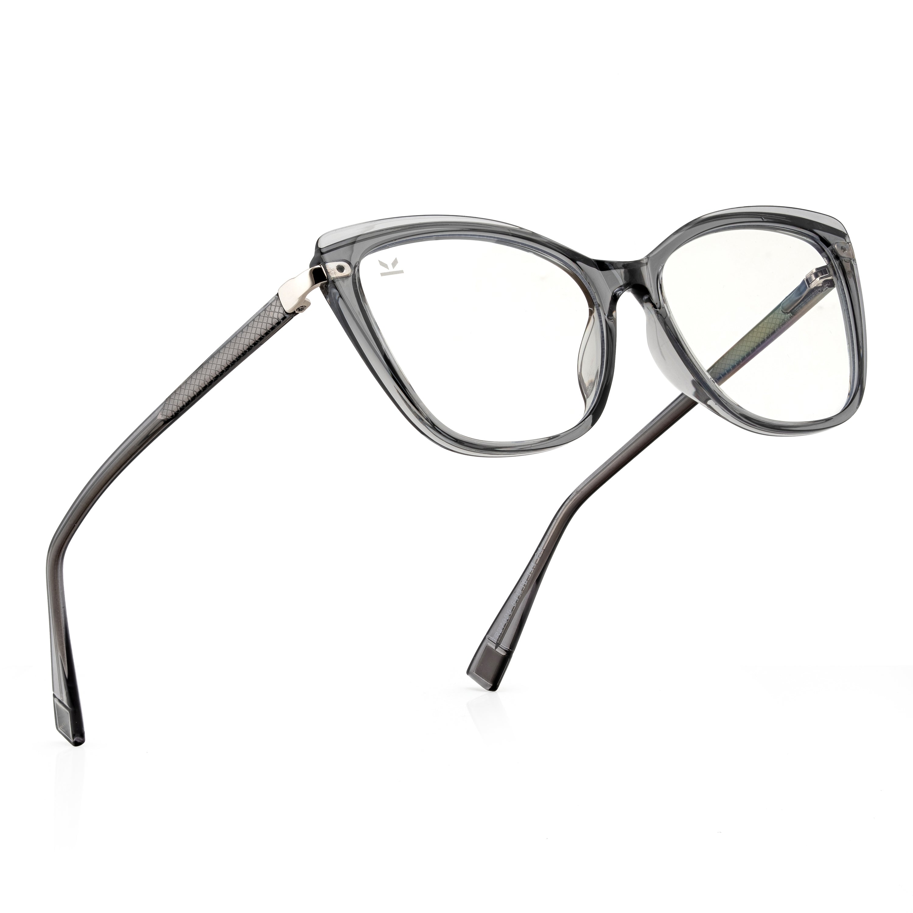 Perkey Square Cat Eye Anti Glare Spectacles Frames For Women – OPTL0027-C2