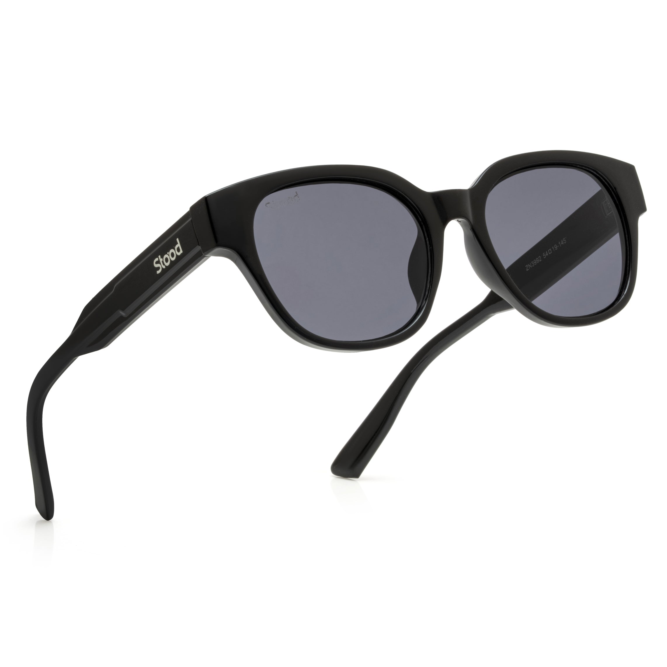 Stood Square UV Protected Black Sunglasses For Men & Women - SG-STD0034-C1