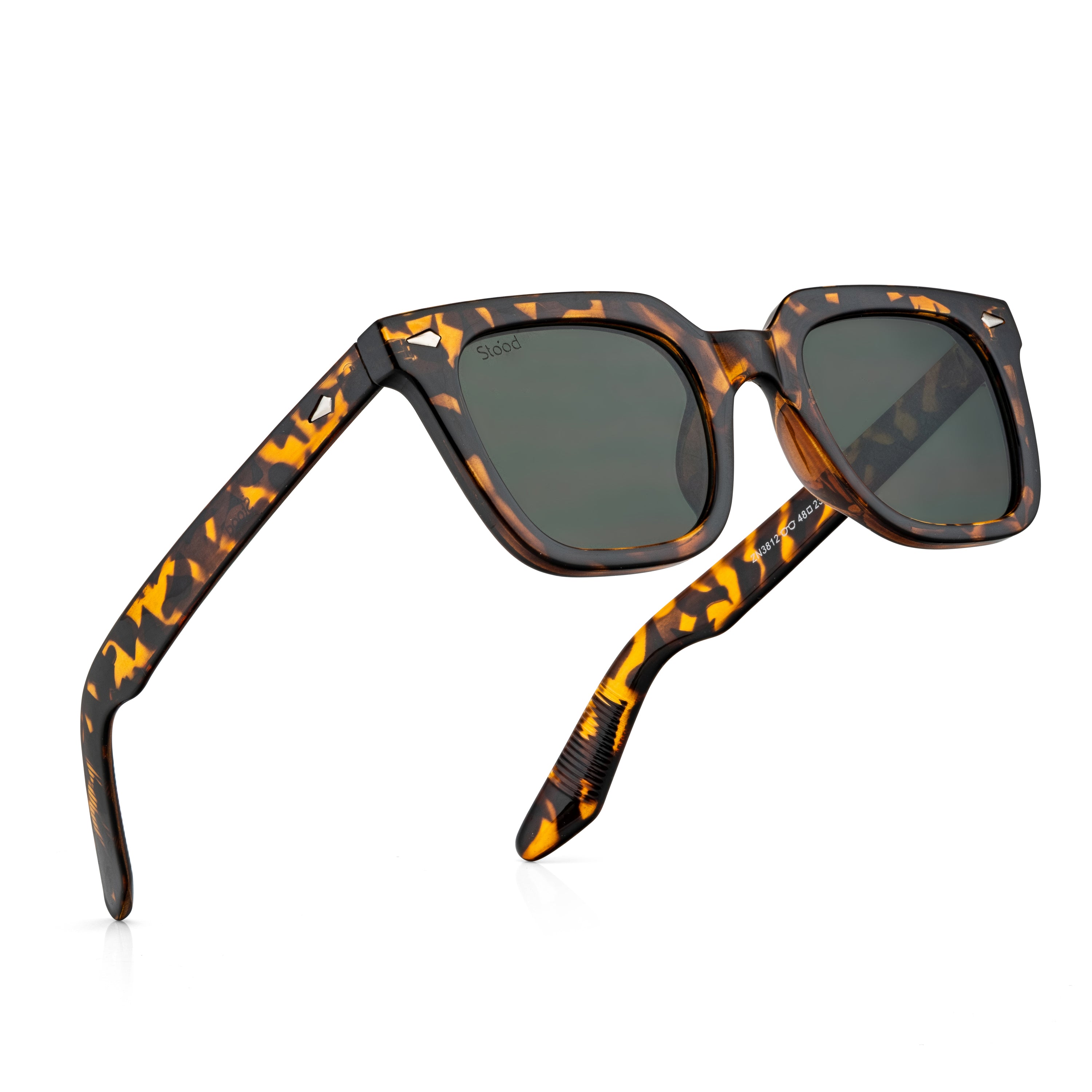 Stood Retro Square Green UV Protection Goggles For Men & Women Sunglasses – SG-STD0013-C3